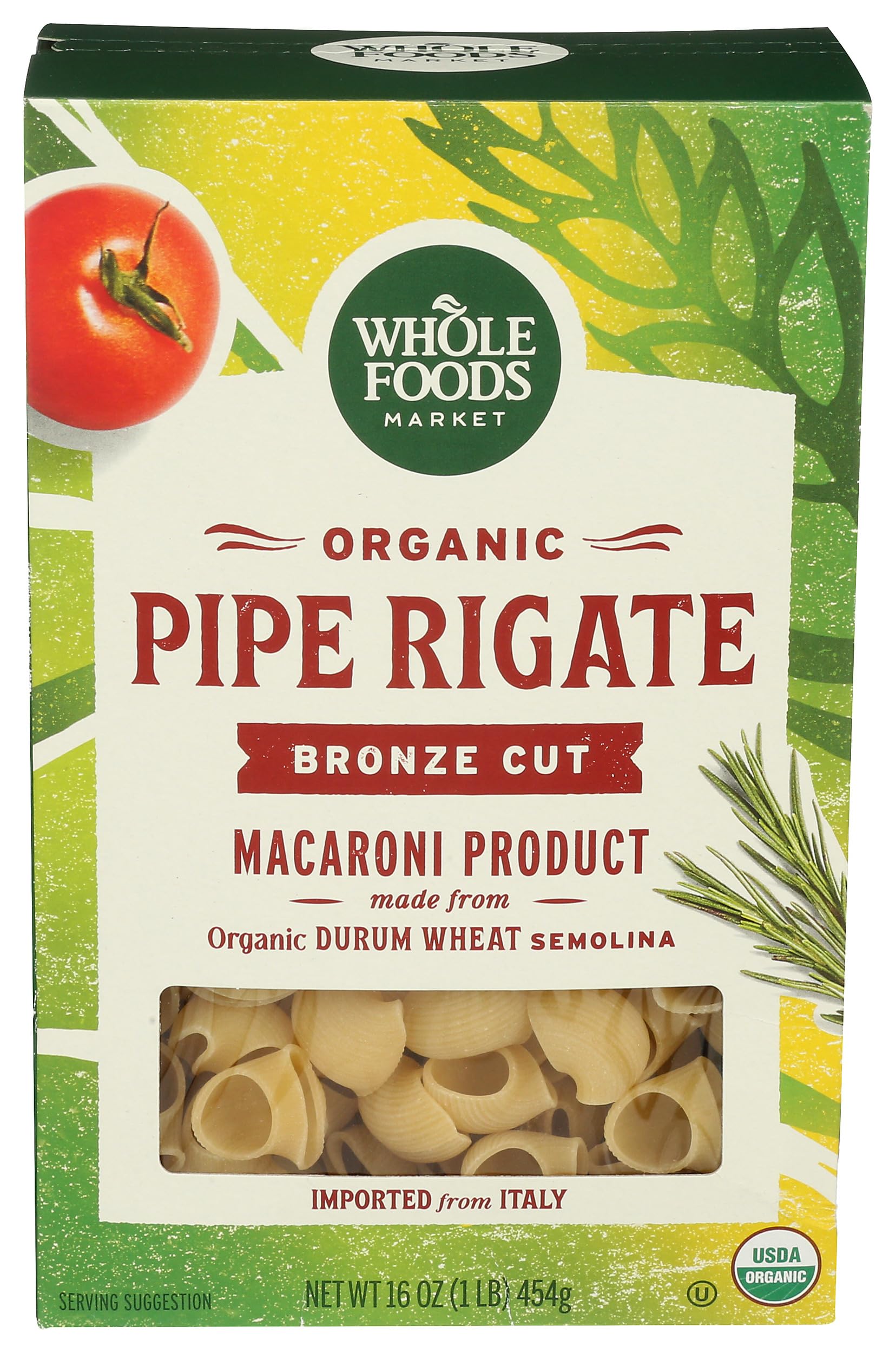 Whole Foods Market Organic Pipe Rigate, 16 Ounce