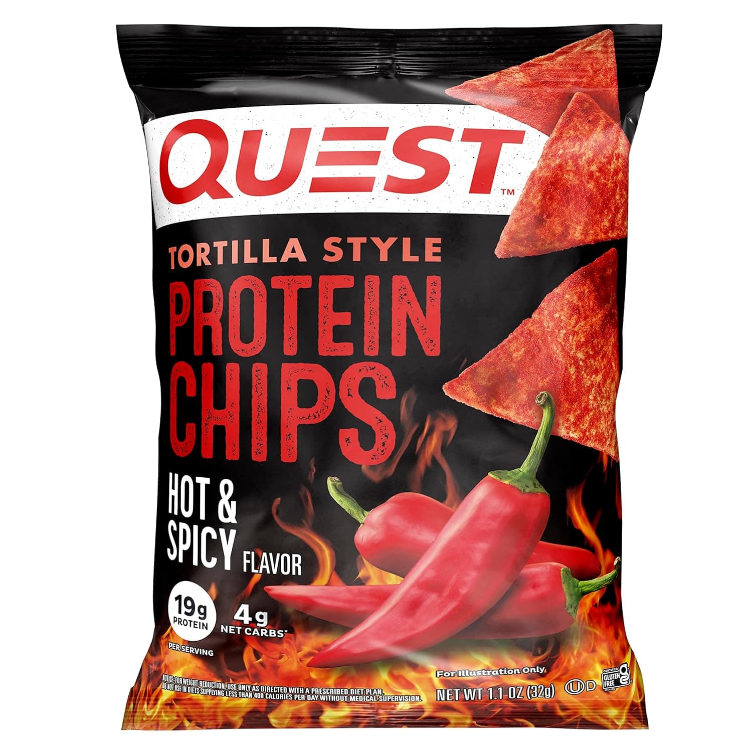 Quest Nutrition Tortilla Style Protein Chips (Hot & Spicy)