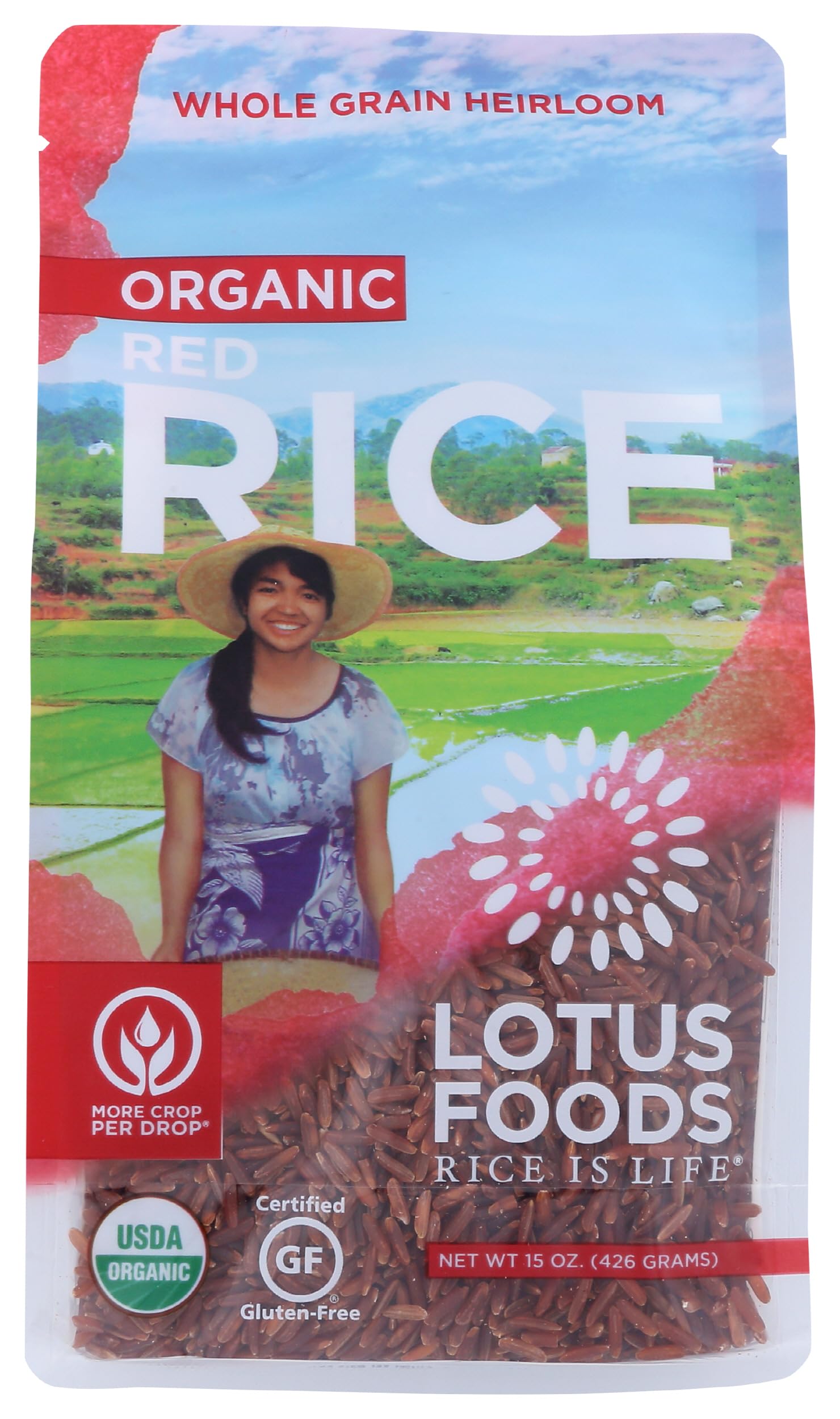 Lotus Foods Rice Red Organic, 15 Ounce