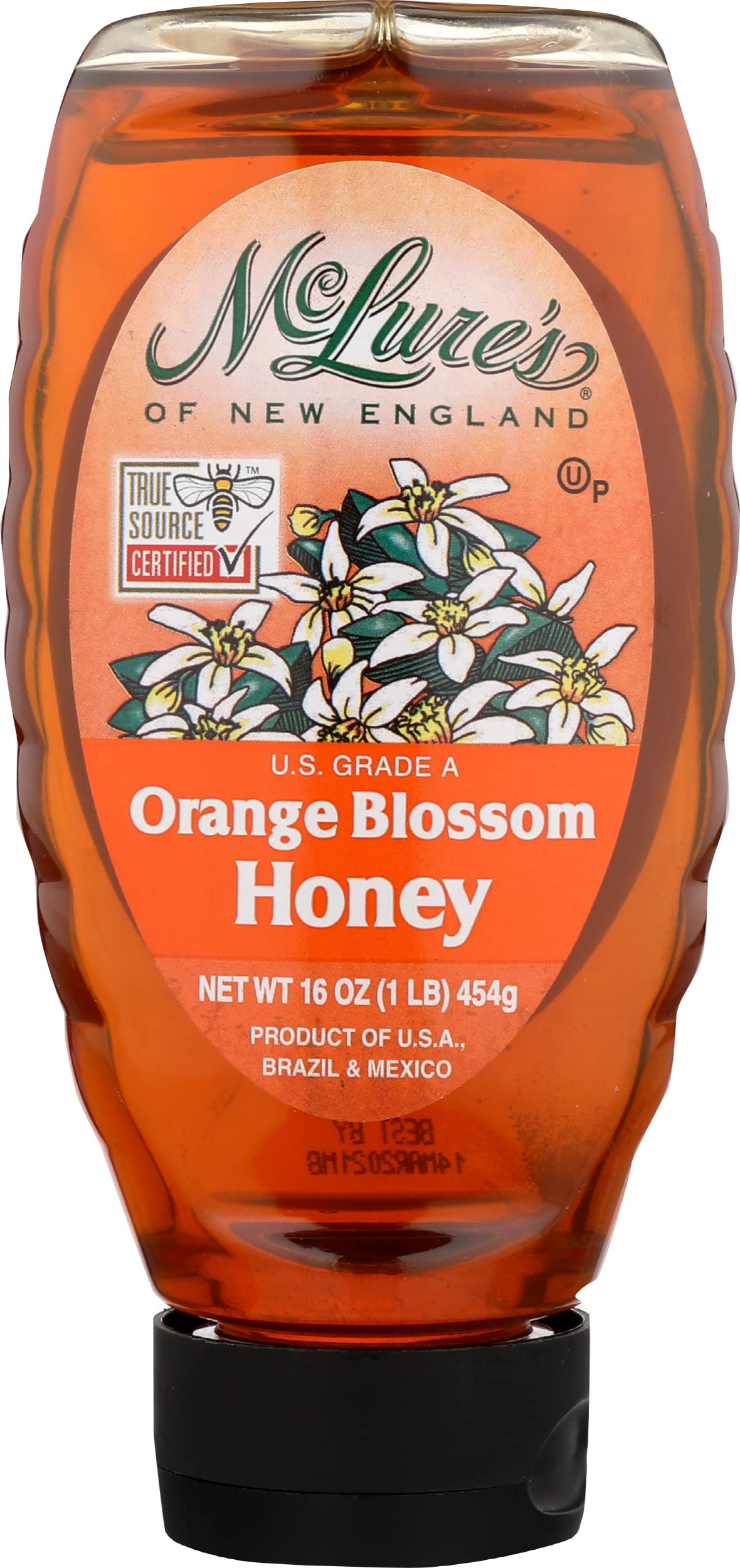MCLURES HONEY, Orange Blossom, 16 oz