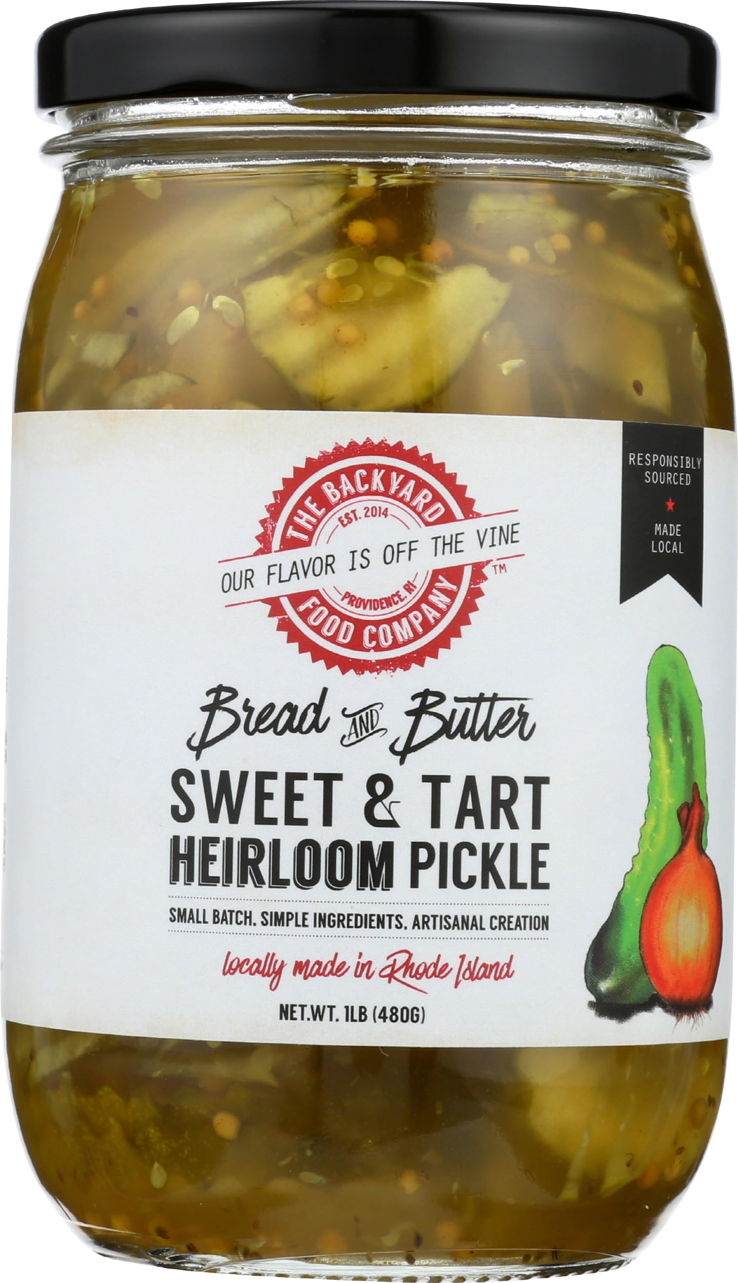 The Backyard Food Co Bread & Butter Pickles, 16 OZ