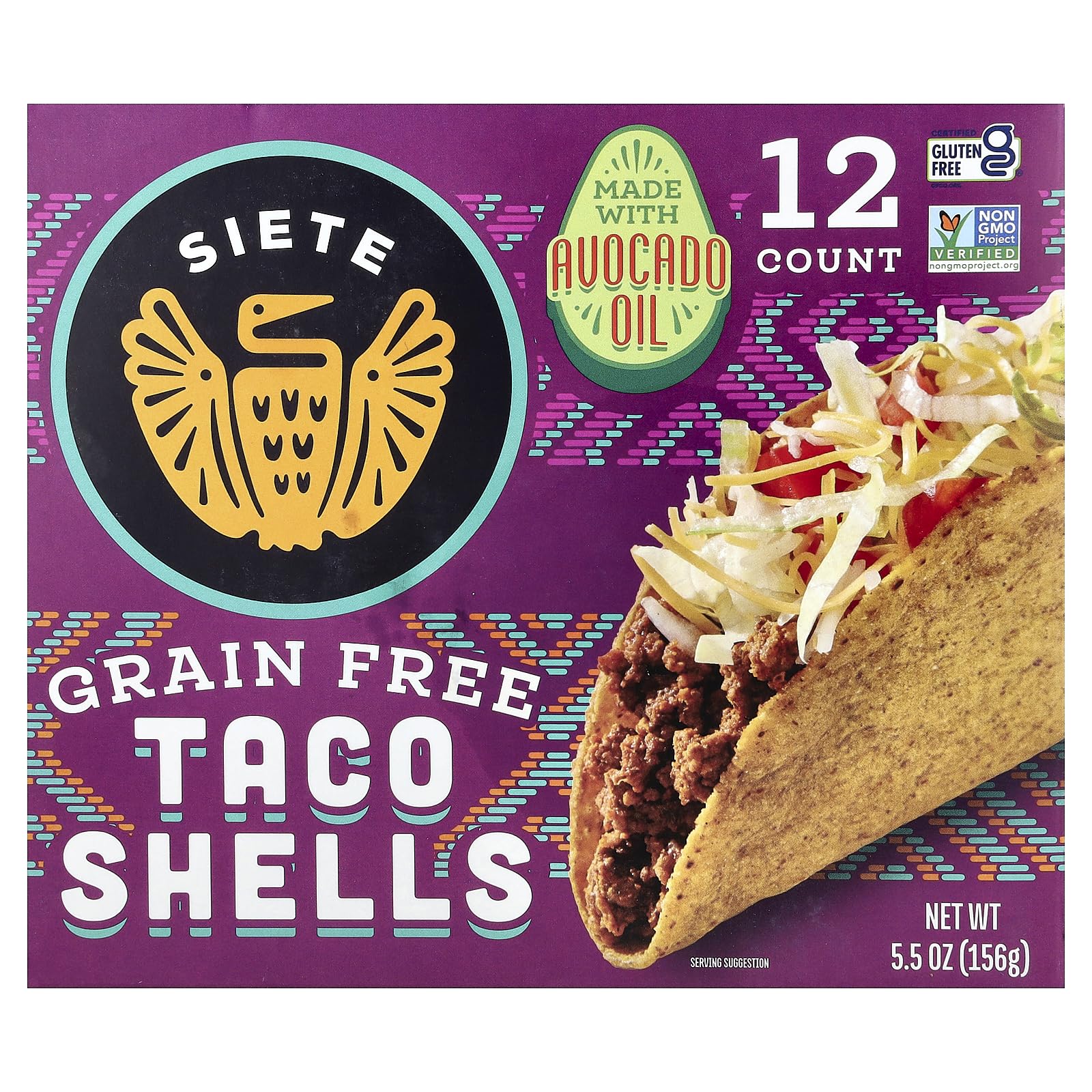 Siete Family Foods, Taco Shells Grain Free, 5.5 Ounce