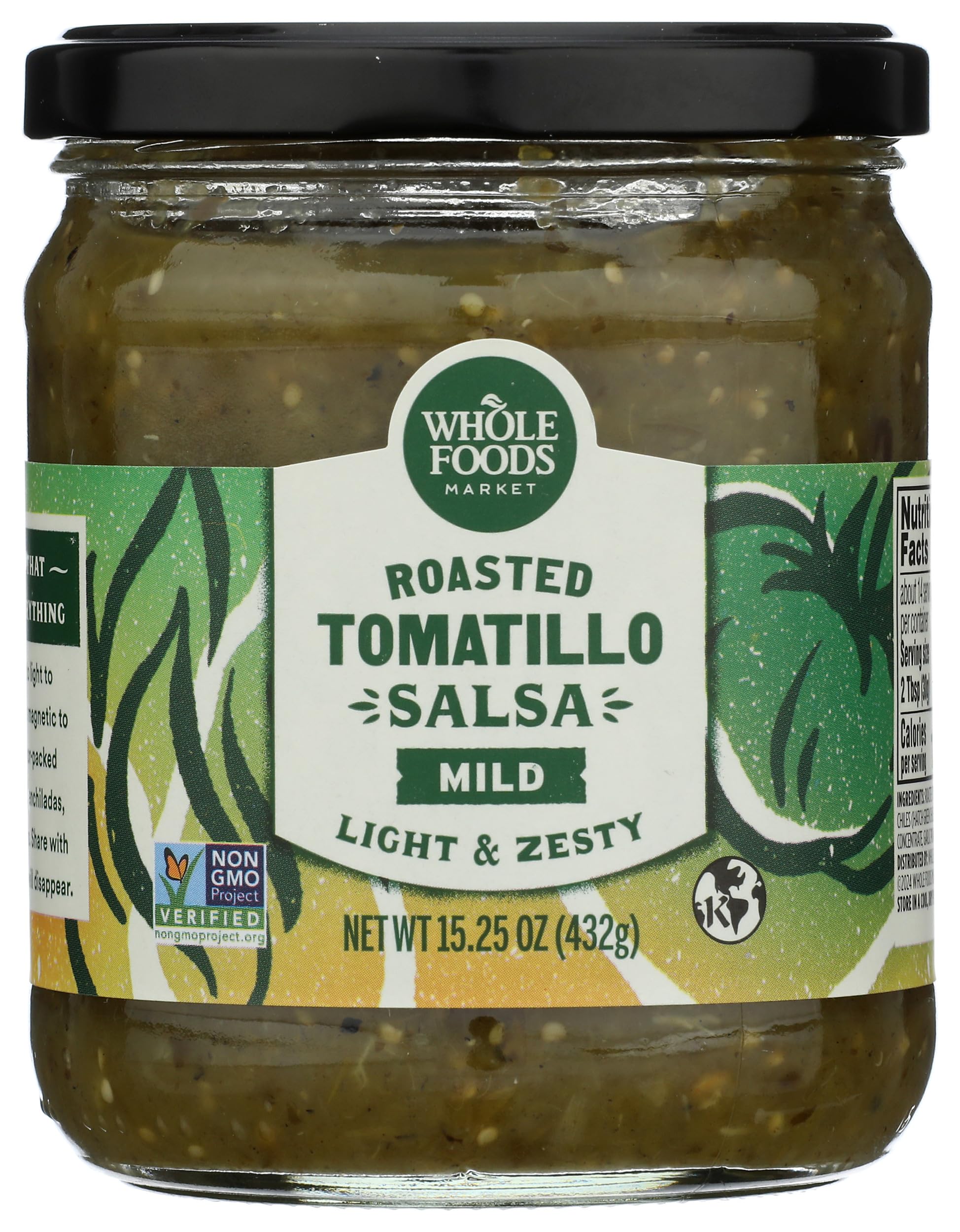 Whole Foods Market Roasted Tomatillo Salsa, 15.25 OZ