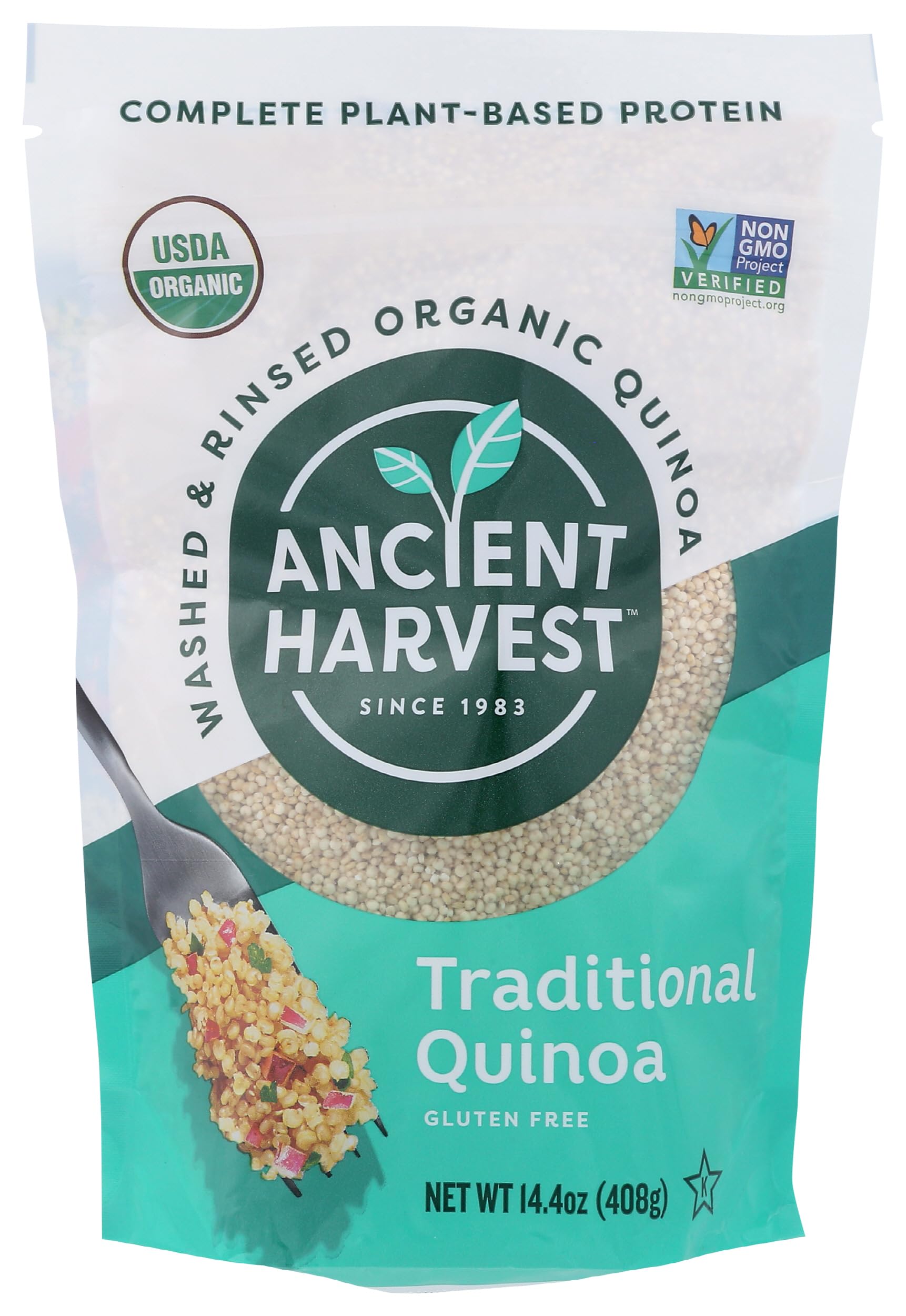 Ancient Harvest Quinoa White Organic, 14.4 Ounce