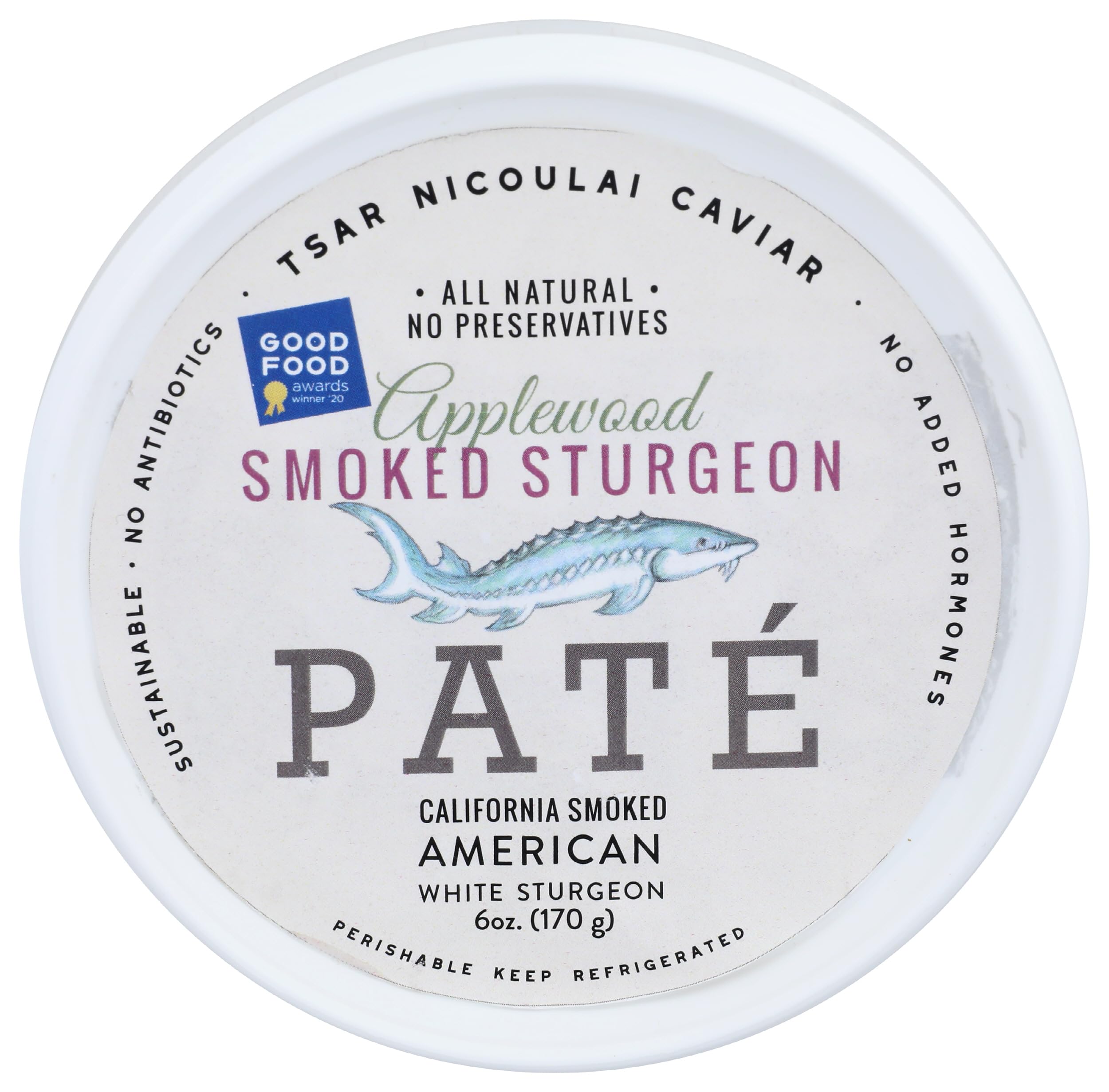 Tsar Nicoulai Sturgeon Smoked Pate, 6 Ounce