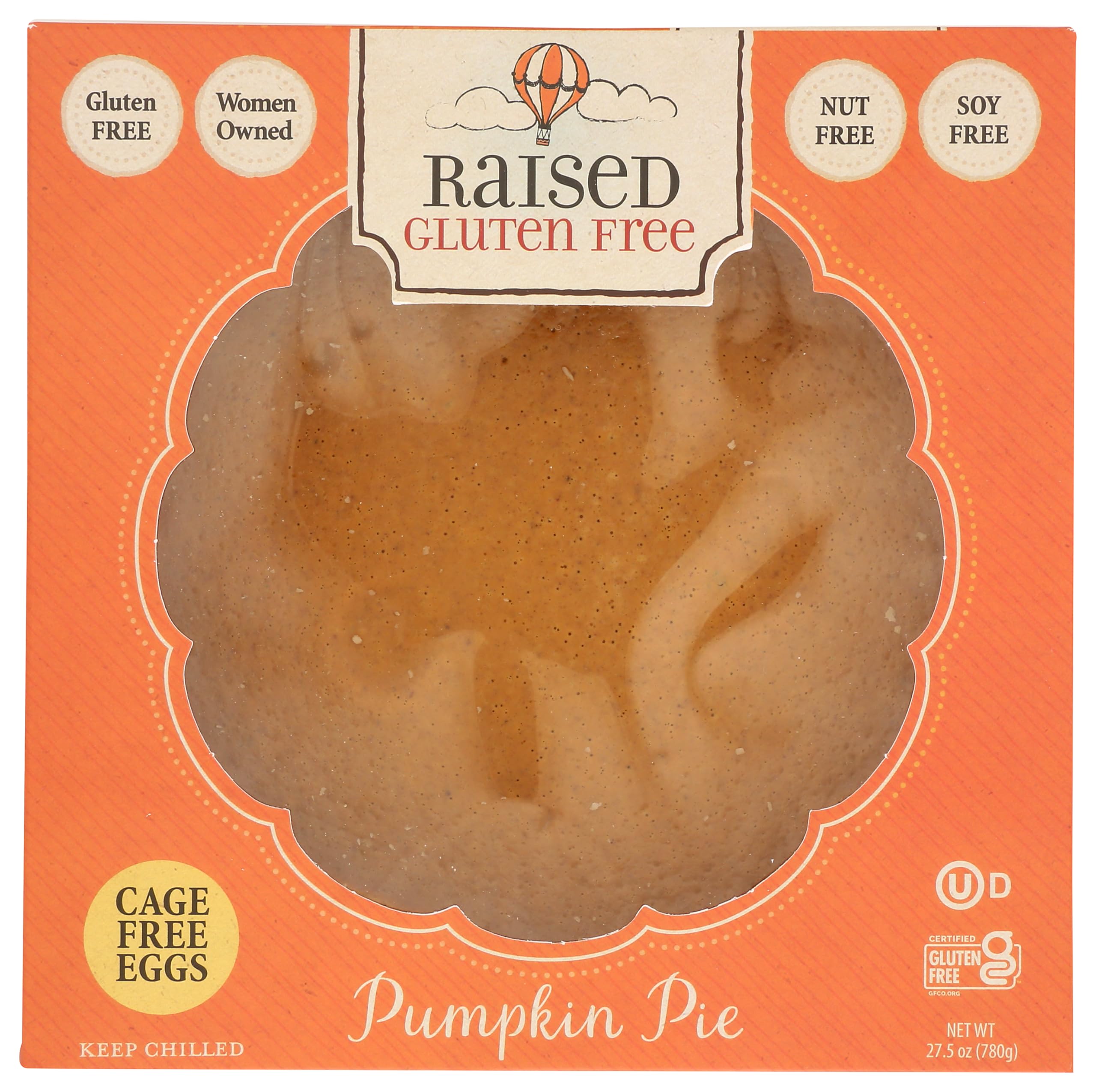 Raised Gluten Free Pumpkin Pie, 27.5 OZ
