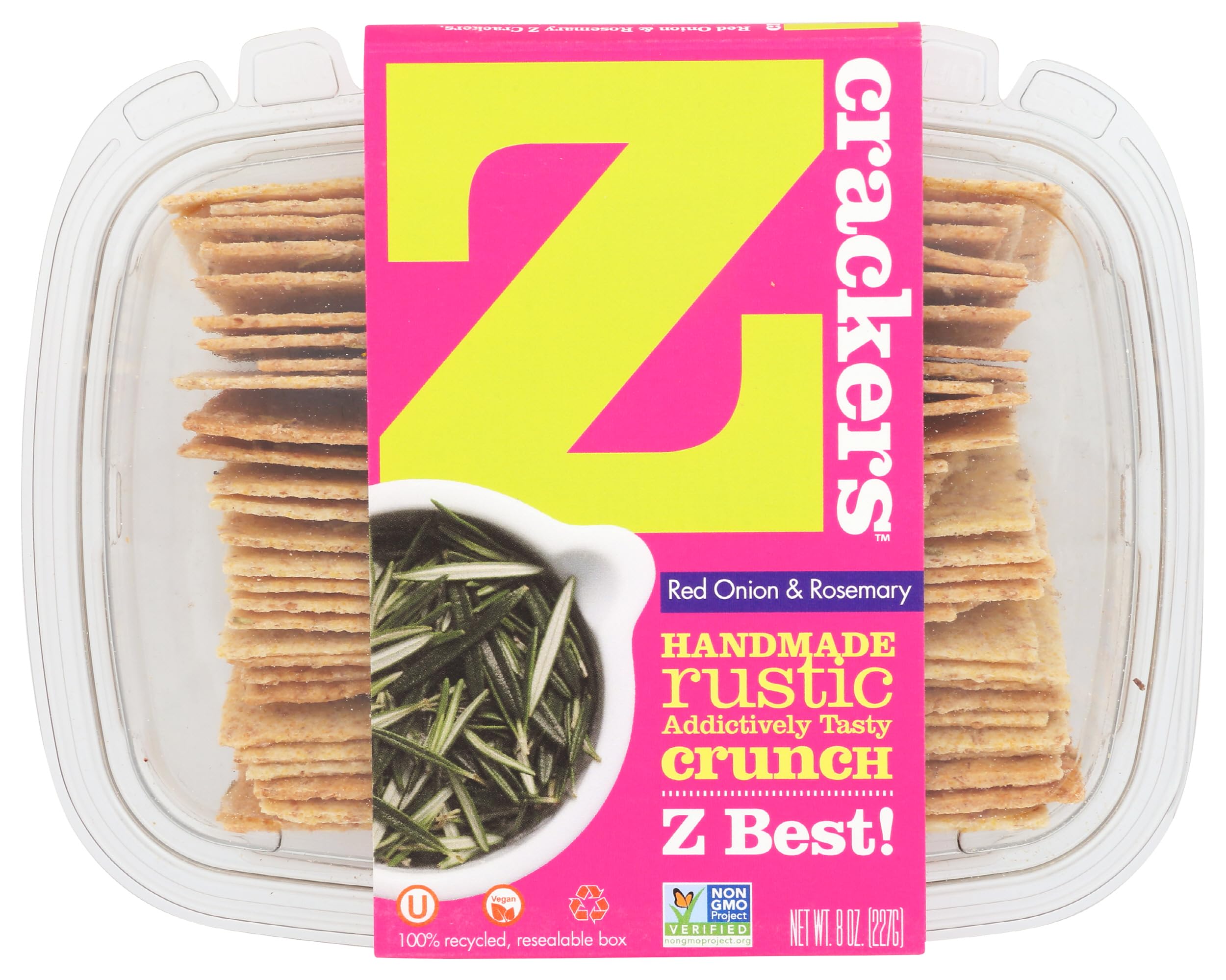 Crackers Red Onion And Rosemary, 8 Ounce