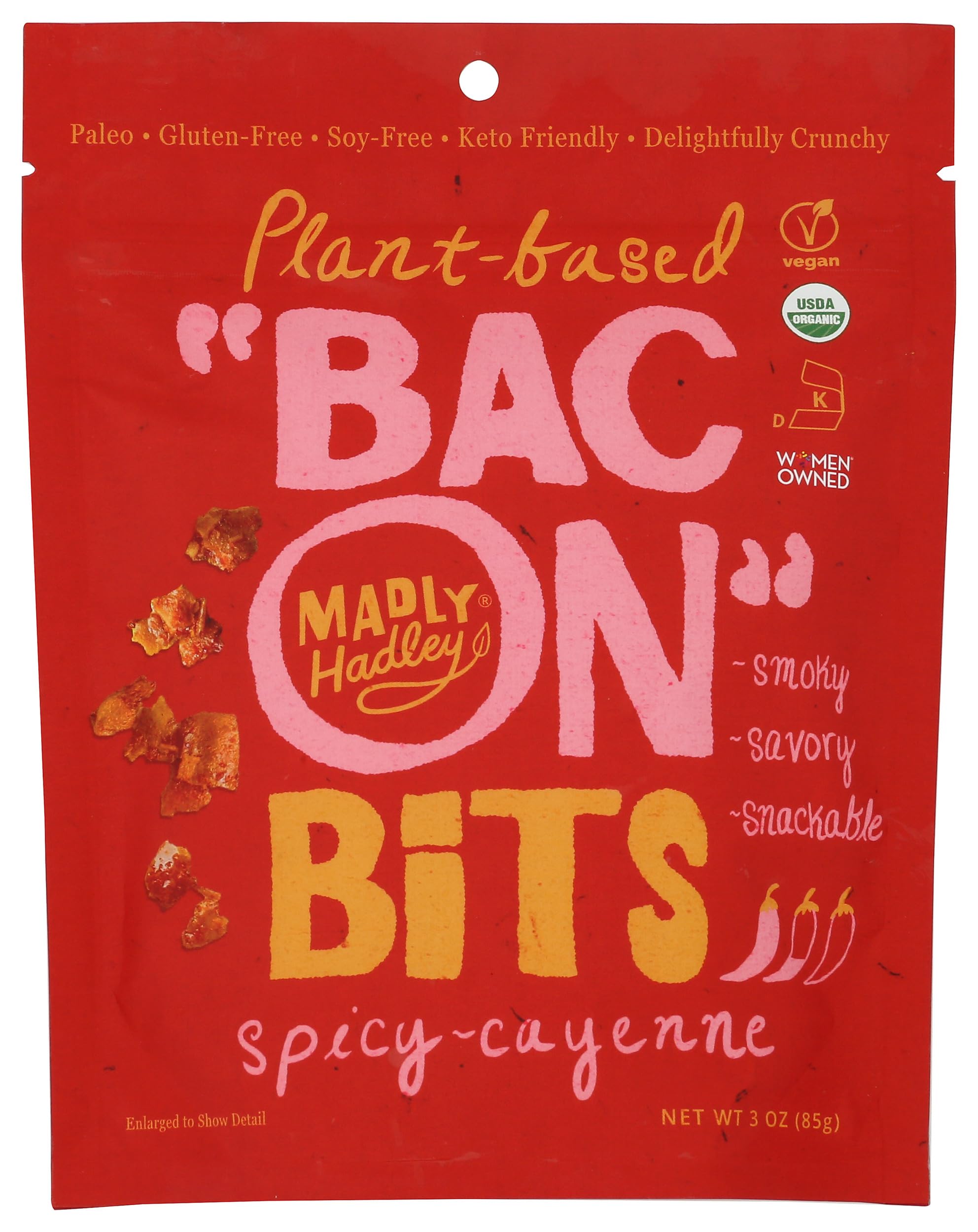 Organic Spicy Cayenne Coconut Bacon, 3 Ounce