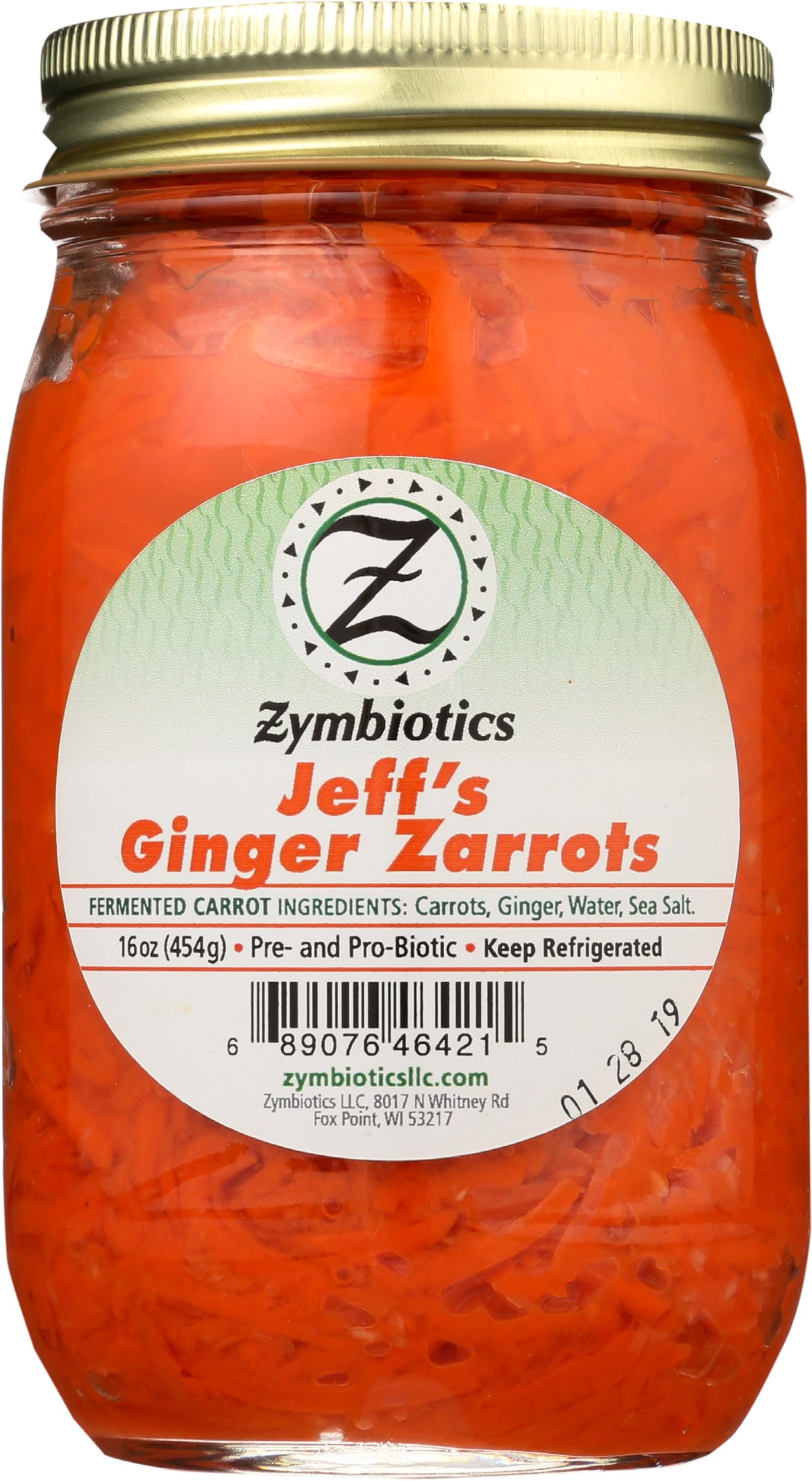 Ginger Zarrots Jeffs, 16 Ounce