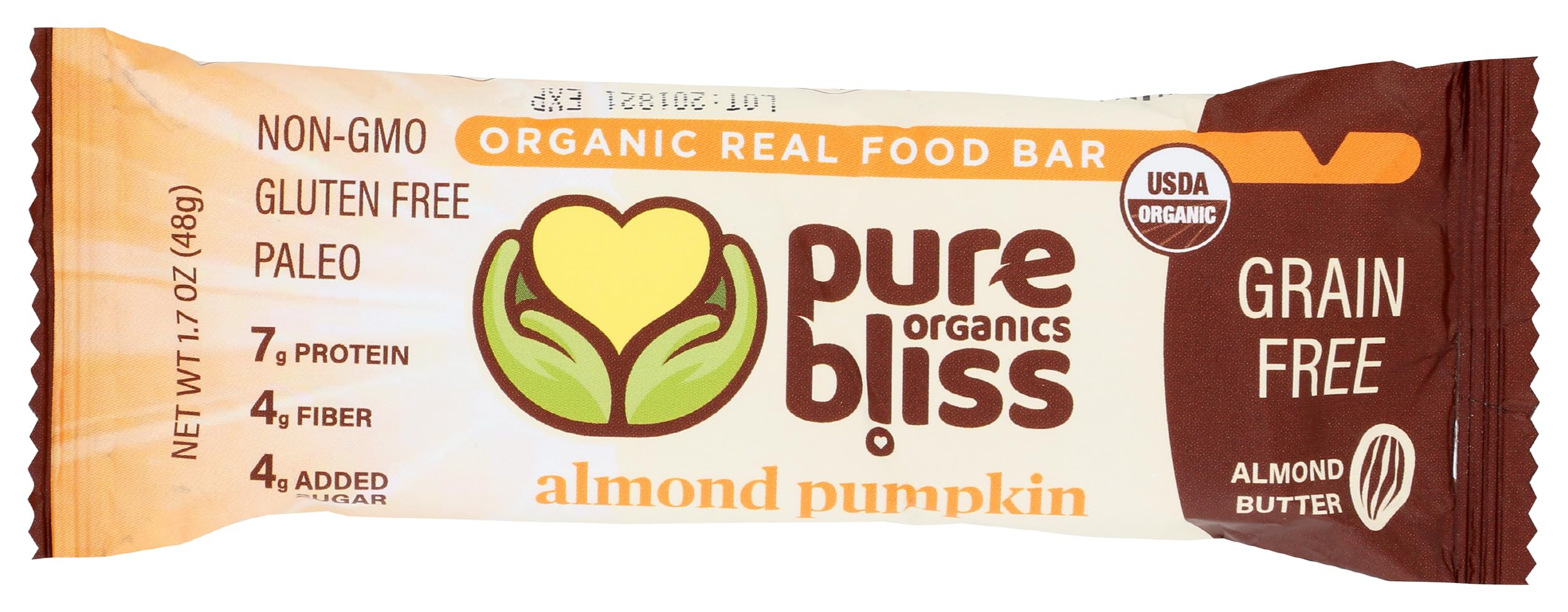 Bar Almond Butter Pumpkin Organic, 1.7 Ounce