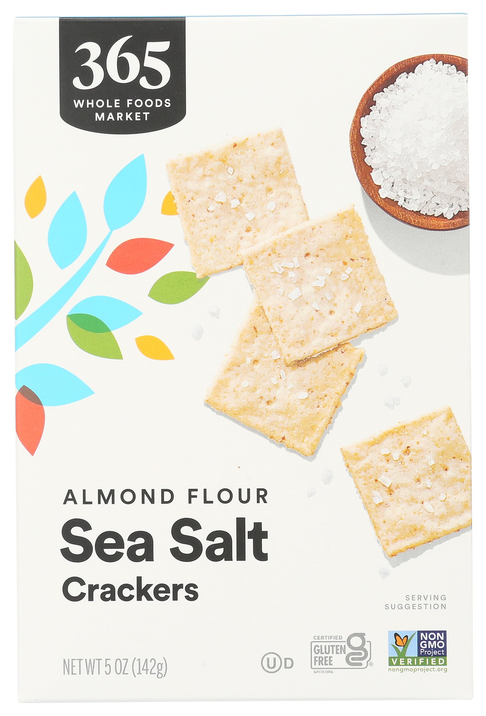 Almond Flour Sea Salt Crackers, 5 Ounce