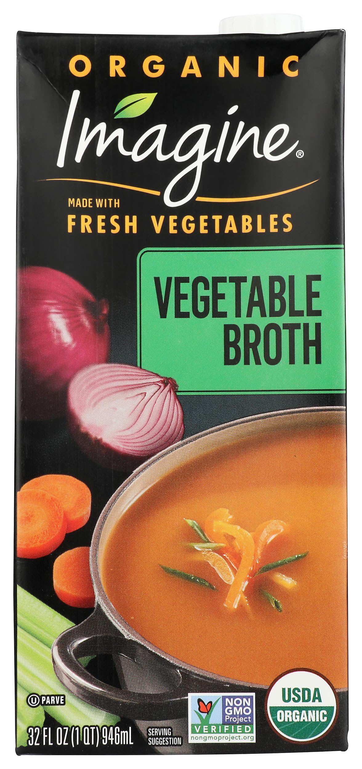 Imagine Foods, Organic Vegetable Broth, 32 Fl Oz