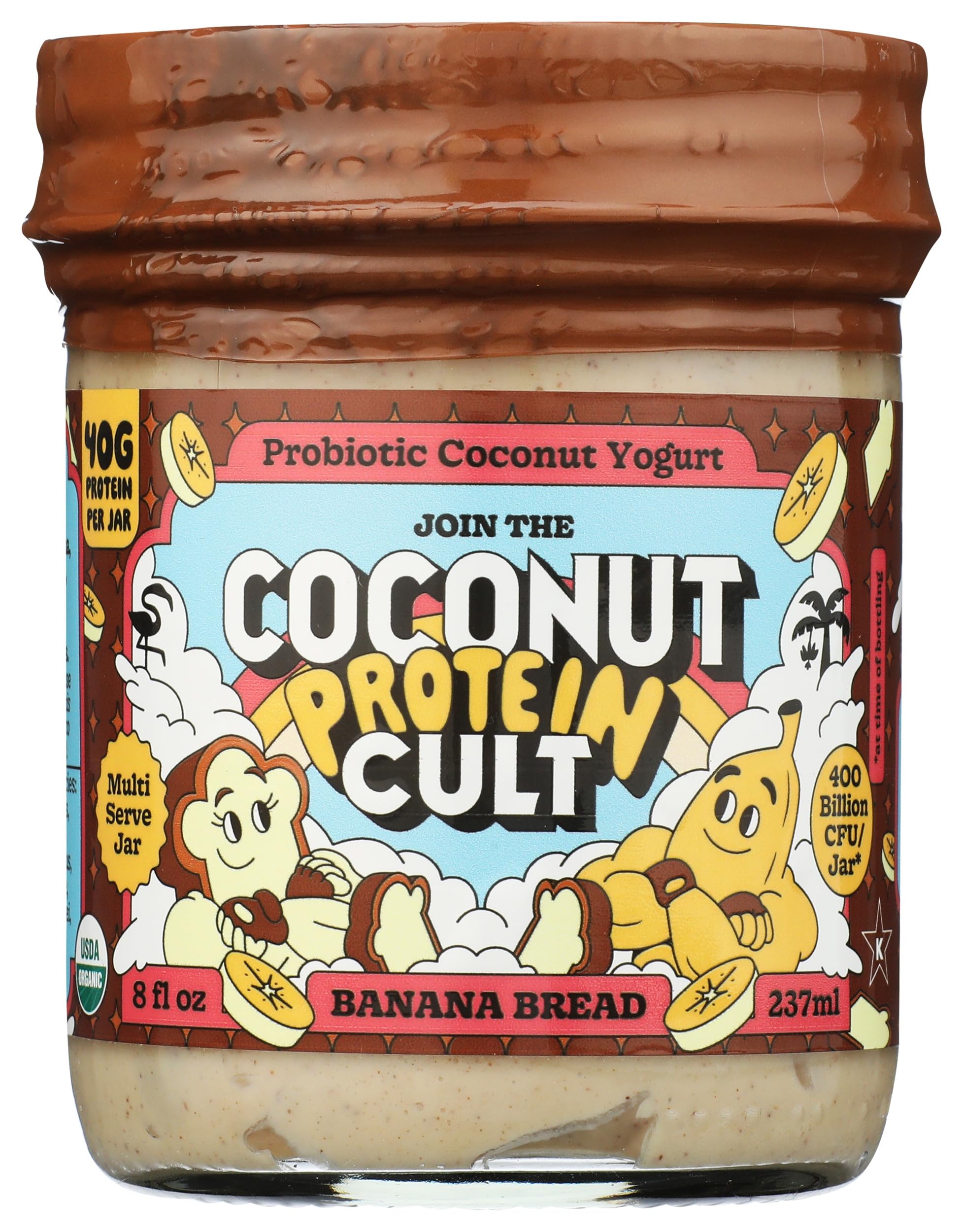 The Coconut Cult Organic Banana Bread Coconut Yogurt, 8 Ounce