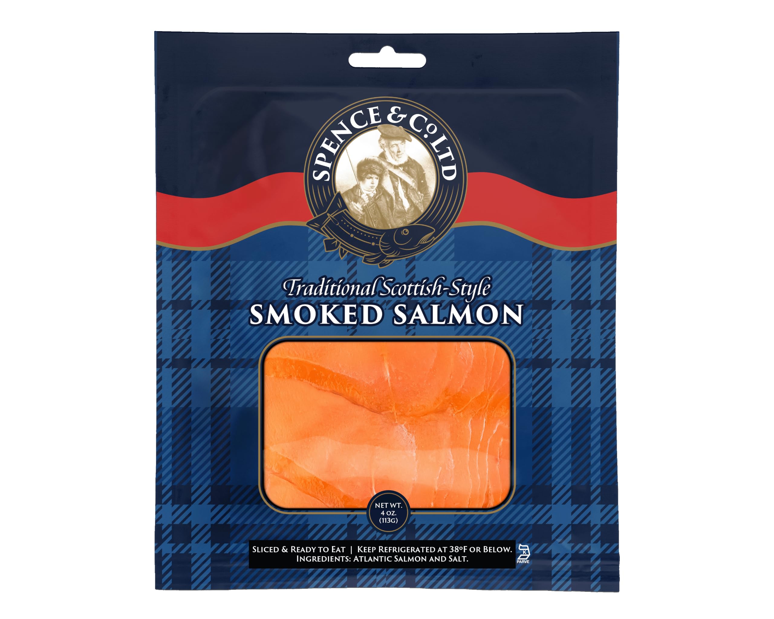 Spence, Traditional Scottish Style Smoked Salmon, 4 Ounce