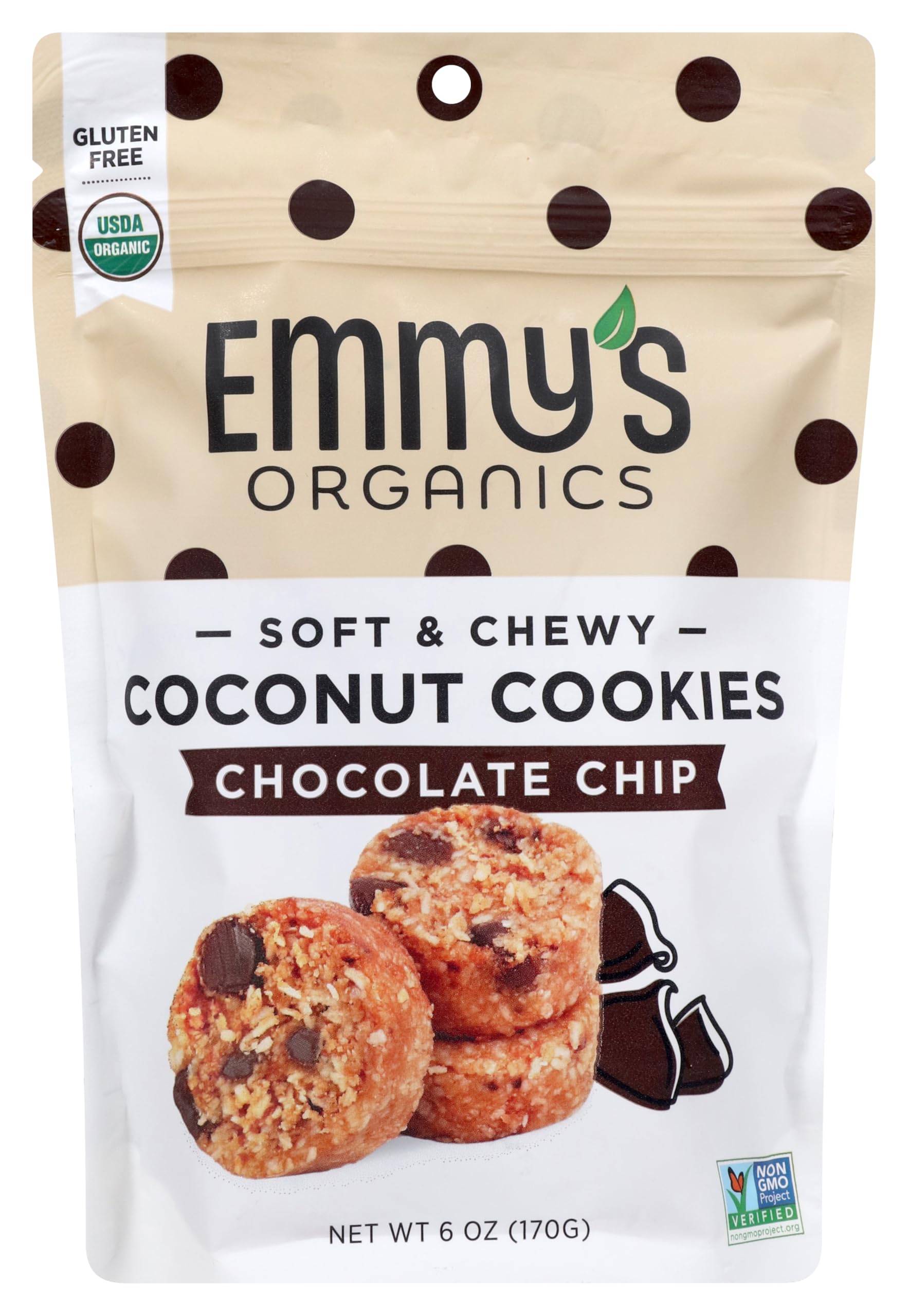 Emmys, Macaroon Chocolate Chip Organic, 6 Ounce