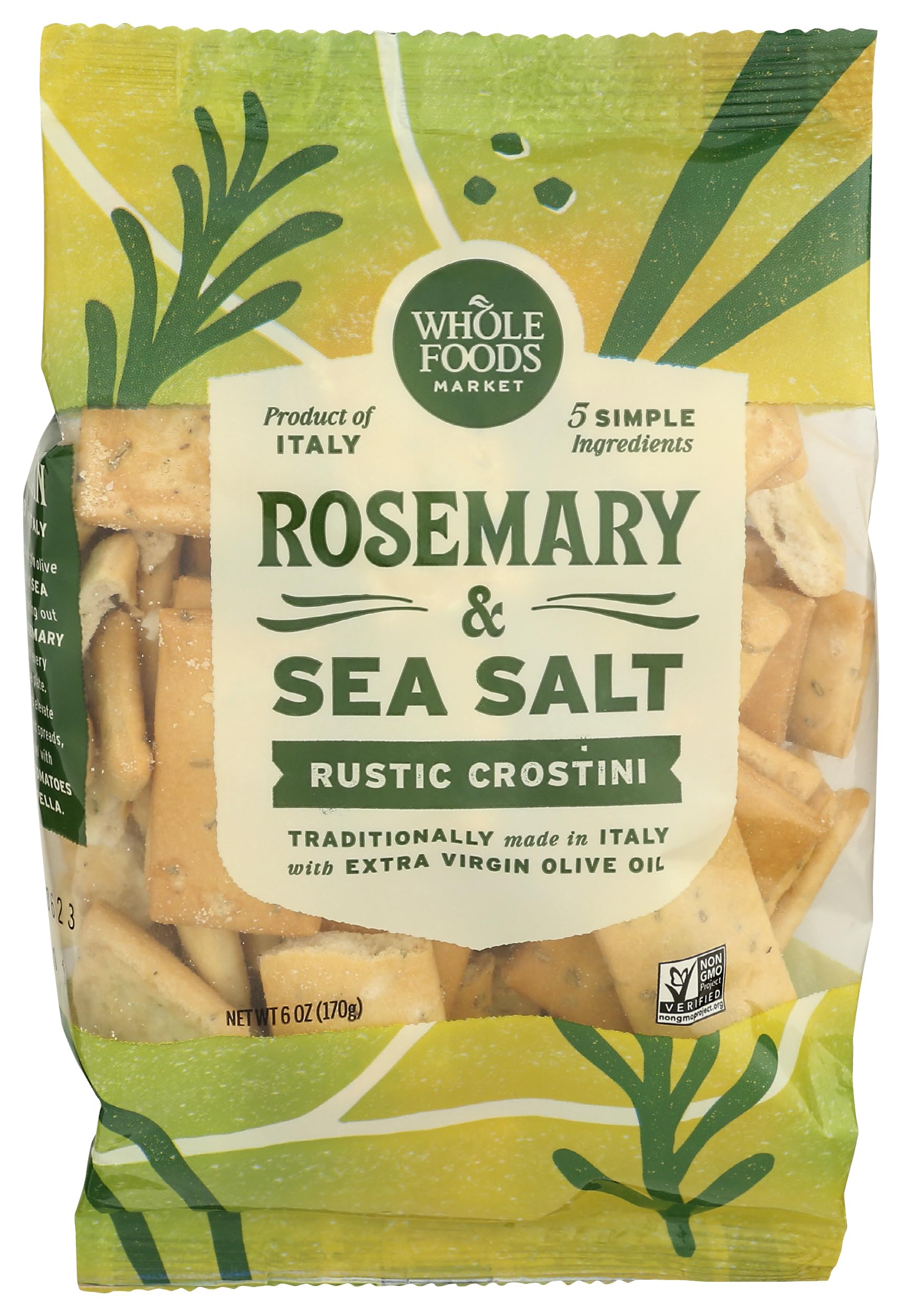 Sea Salt and Rosemary Crostini, 6 Ounce