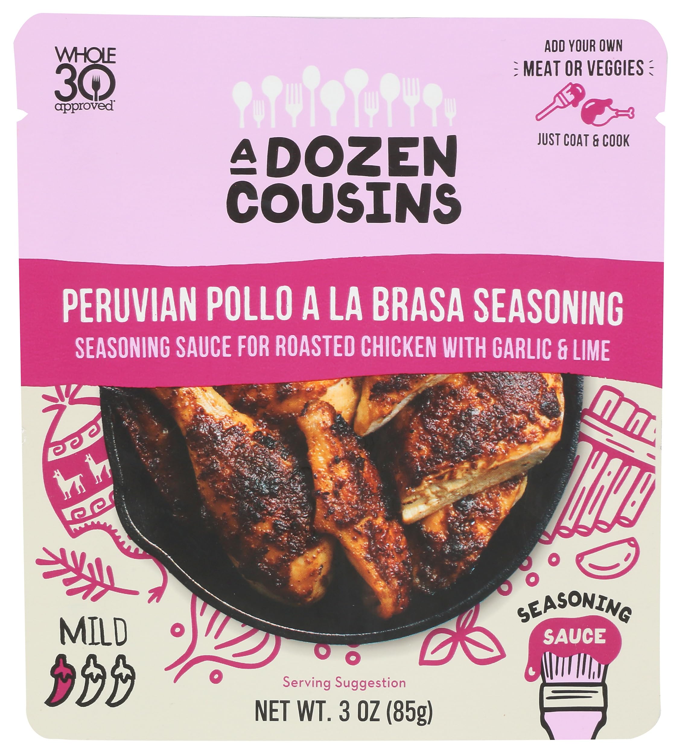 A Dozen Cousins, Sauce Seasoning Peruvian Pollo A La Brasa, 3 Ounce