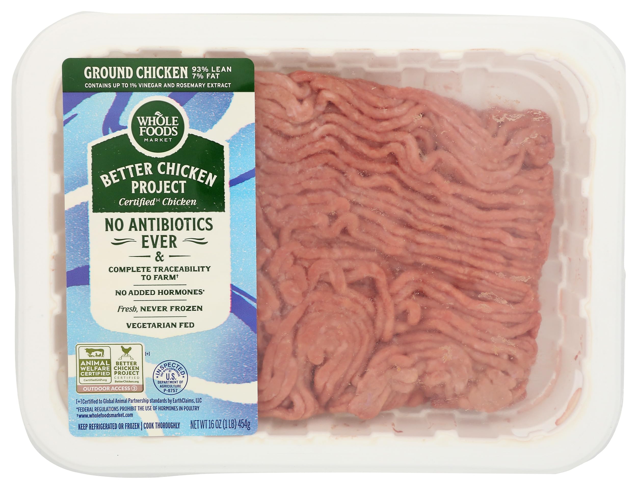 Whole Foods Market Better Chicken Ground Chicken, 16 OZ