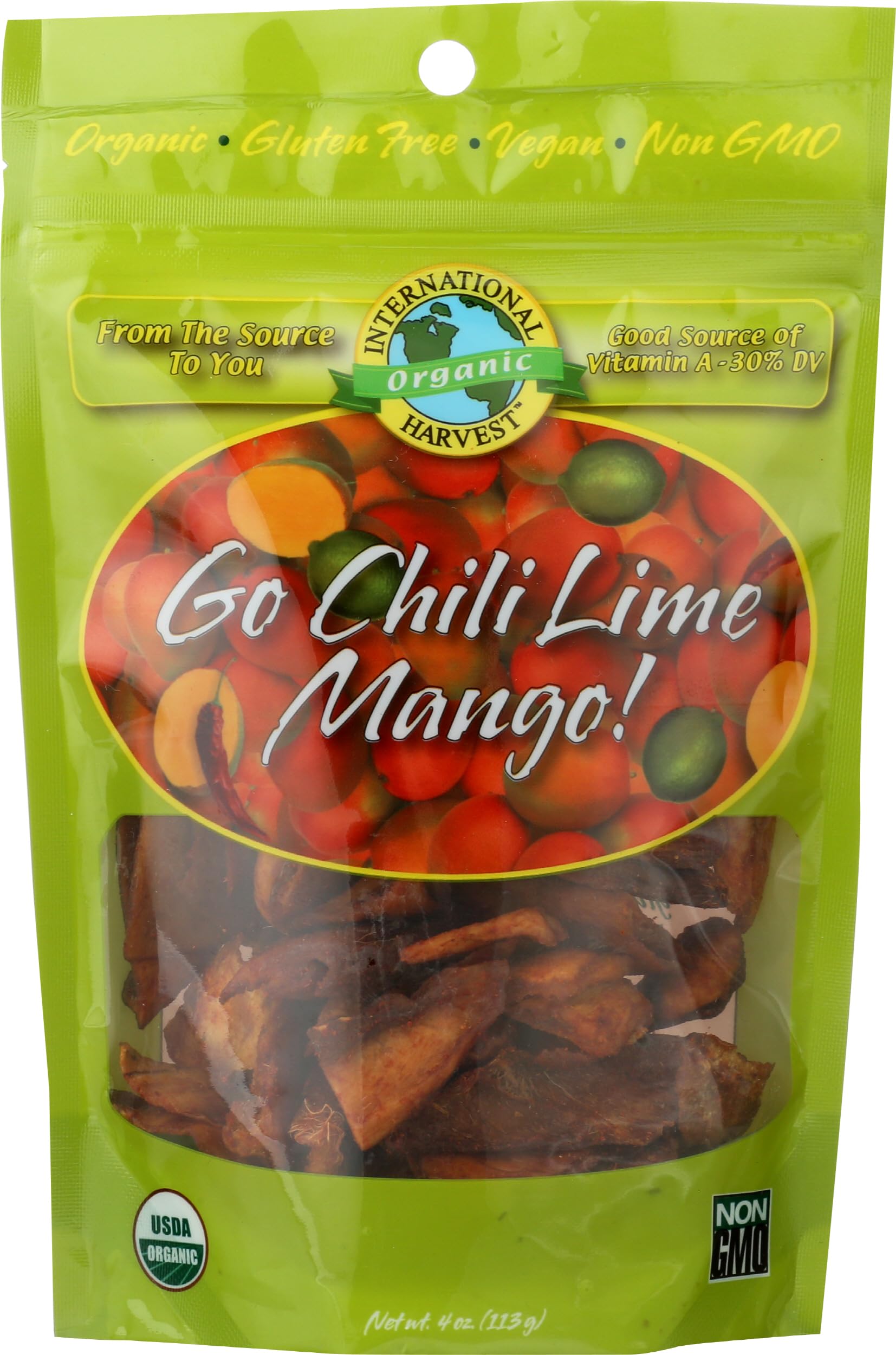 International Harvest Organic Chili Lime Mango, 4 OZ