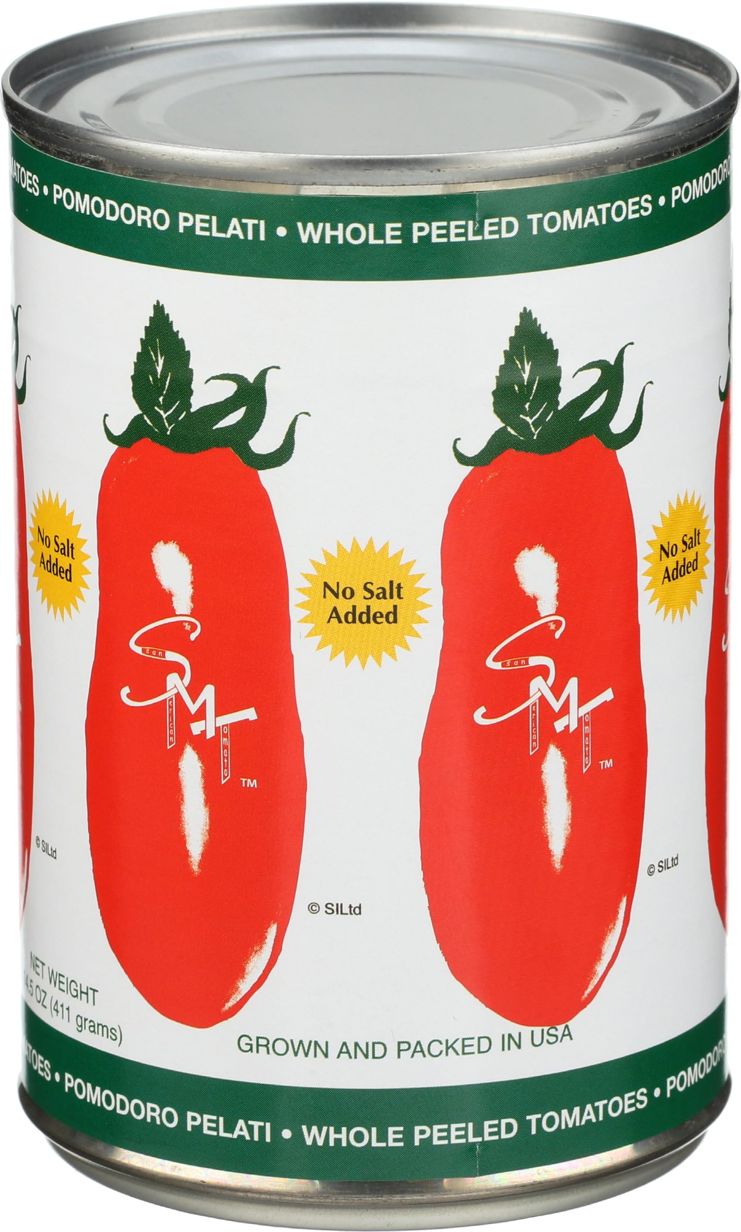 San Merican Tomato, Tomatoes Whole No Salt, 14.5 Ounce