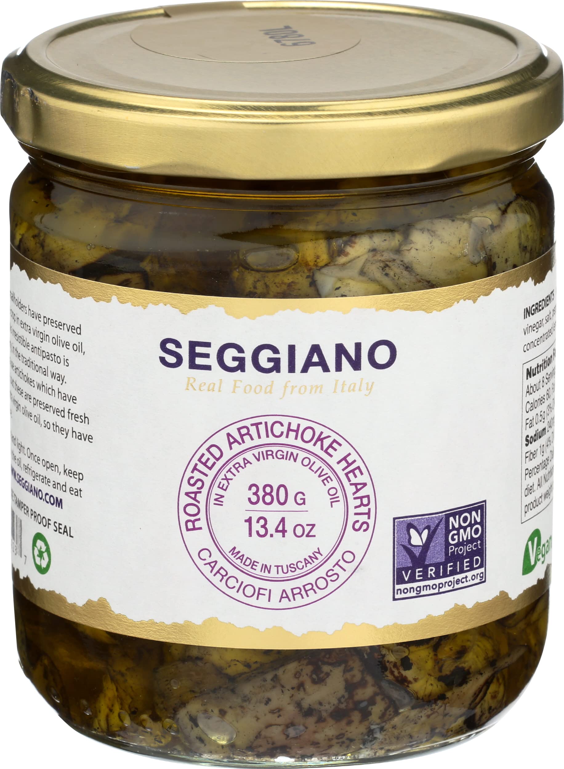 Seggiano Roasted Artichoke Hearts, 13.4 OZ