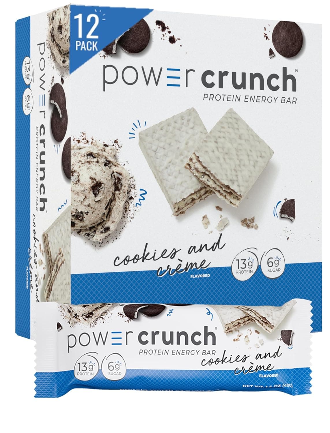 Power Crunch Protein Wafer Bars (Cookies and Crème)