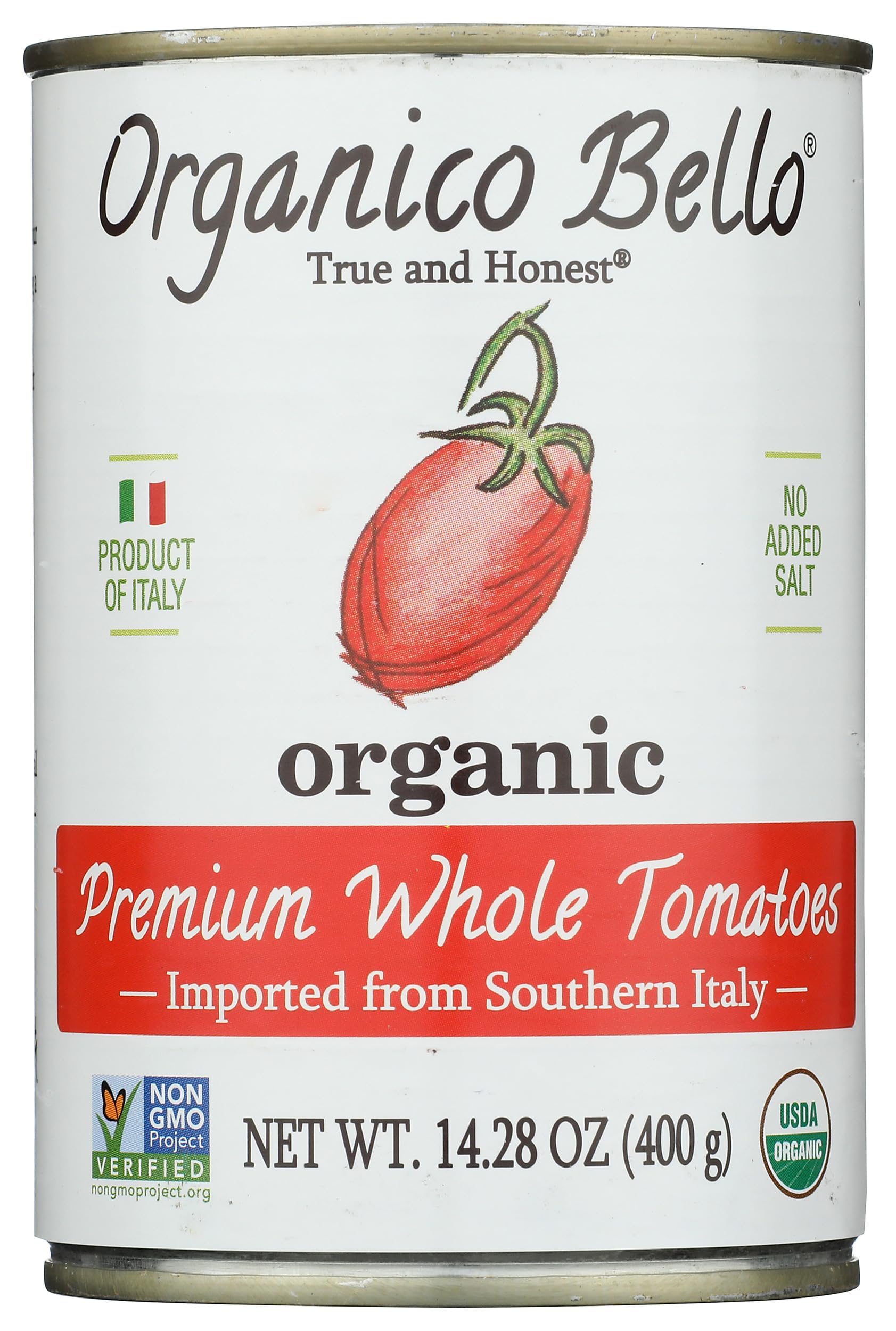 Organico Bello Tomatoes Whole, 14.28 Ounce