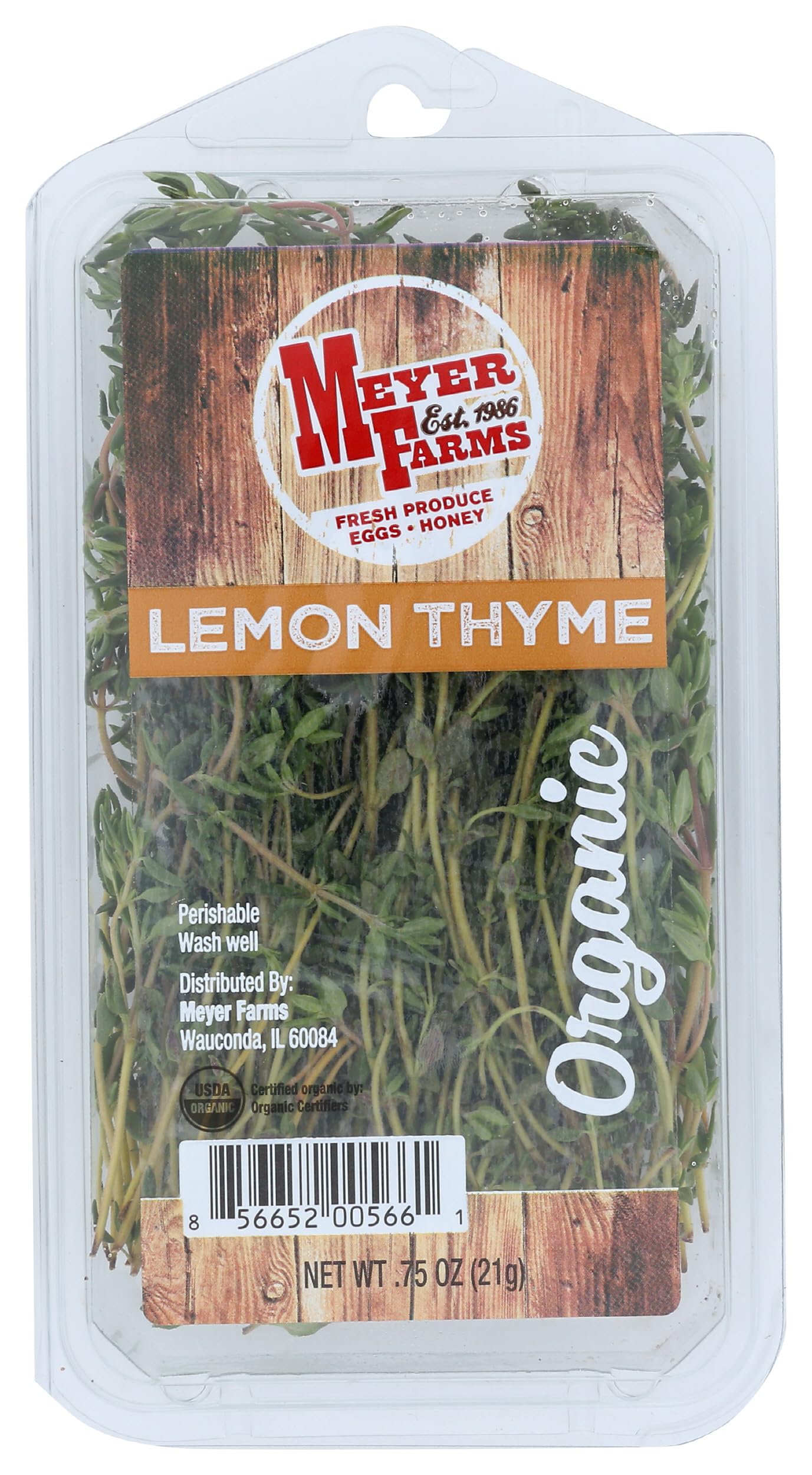 Meyer Farms, Herb Thyme Lemon Organic, 0.75 Ounce