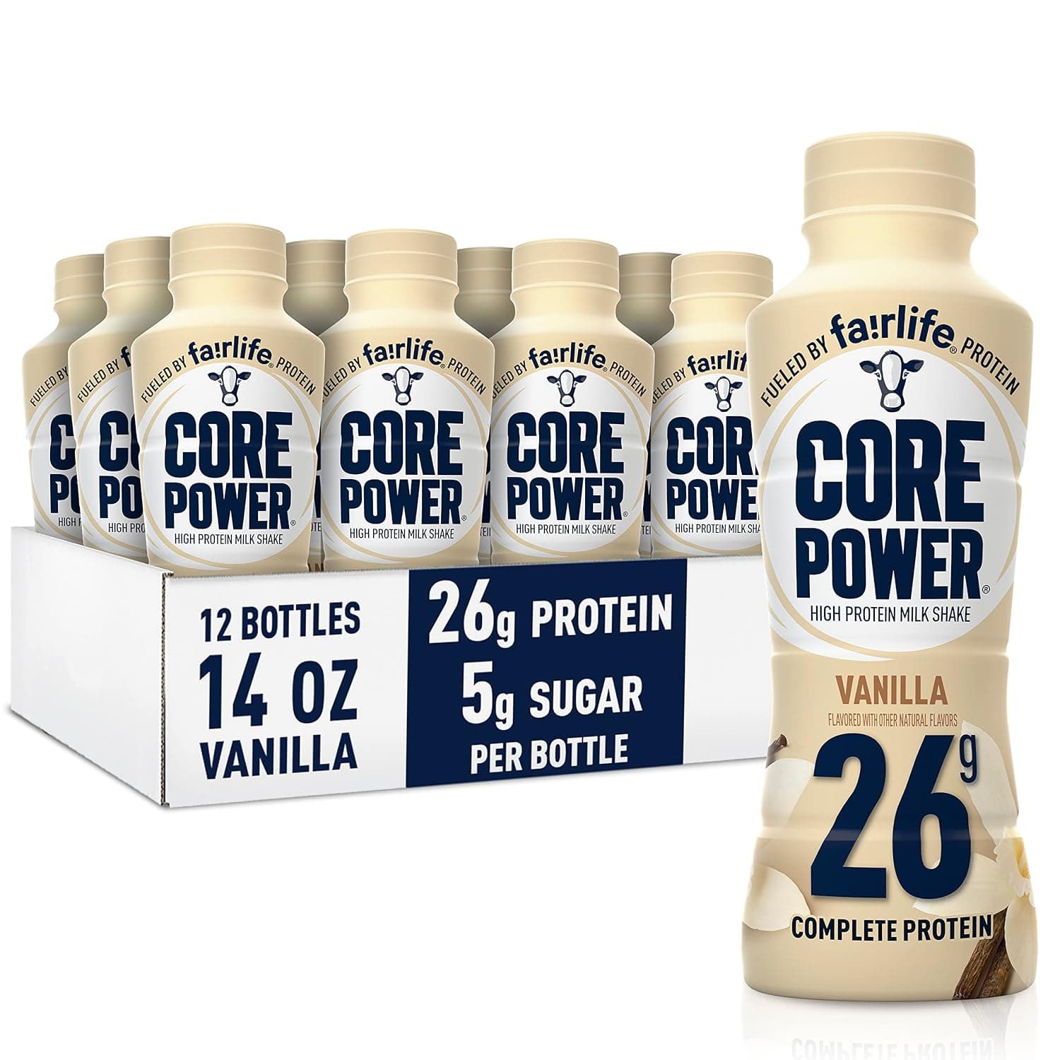 Core Power Protein Shake (Vanilla), 26g Bottle, 14oz