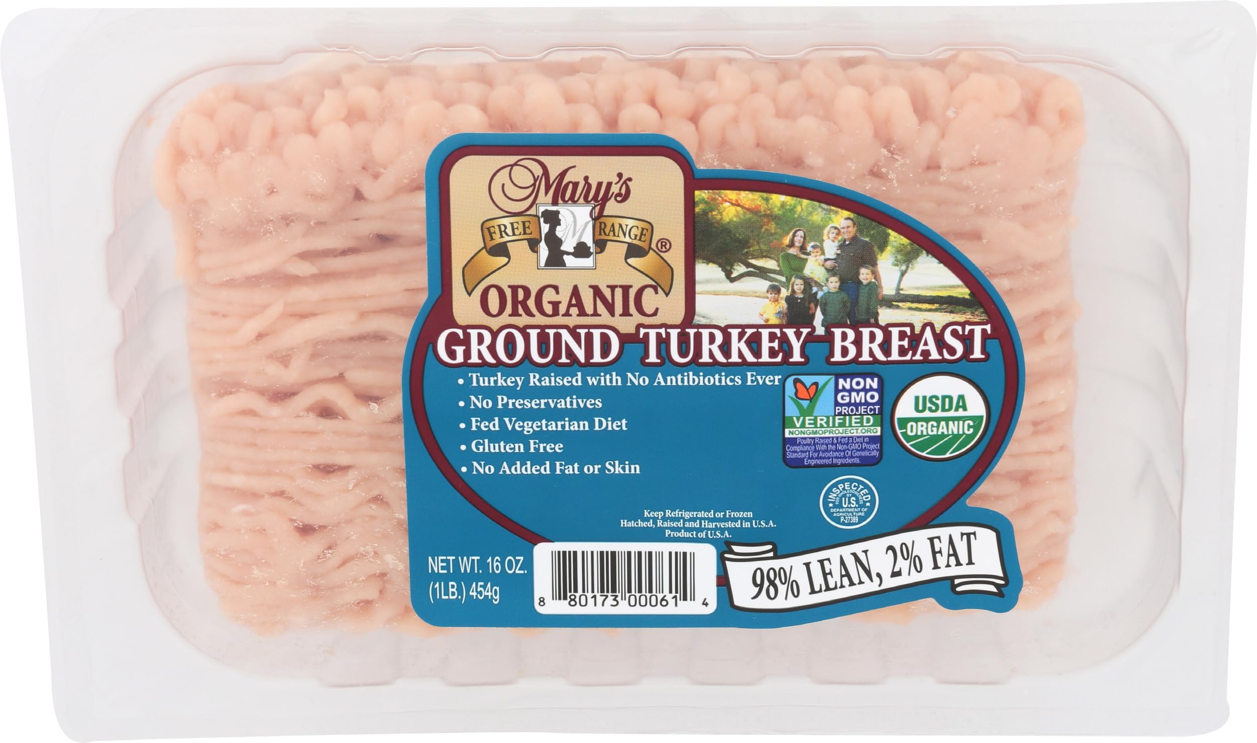 Mary's Turkey Organic Ground Turkey Breast, 16 OZ