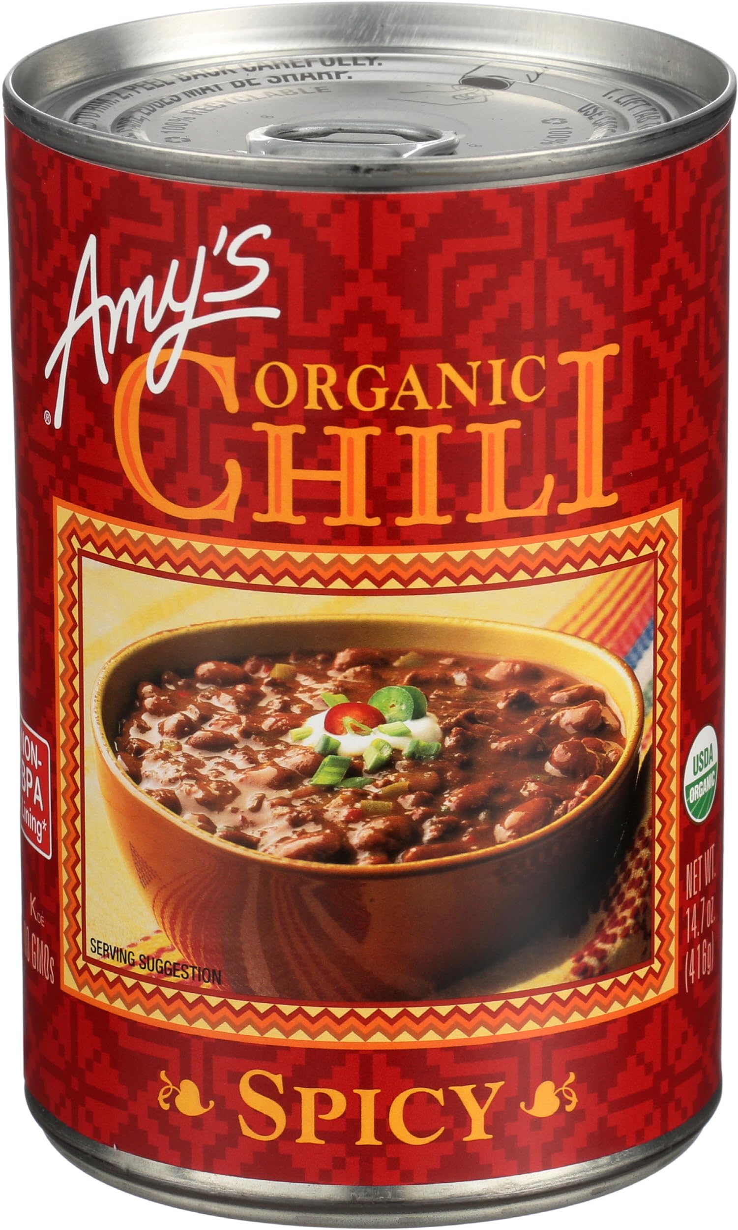Amy's Chili Spicy Organic, 14.7 Ounce