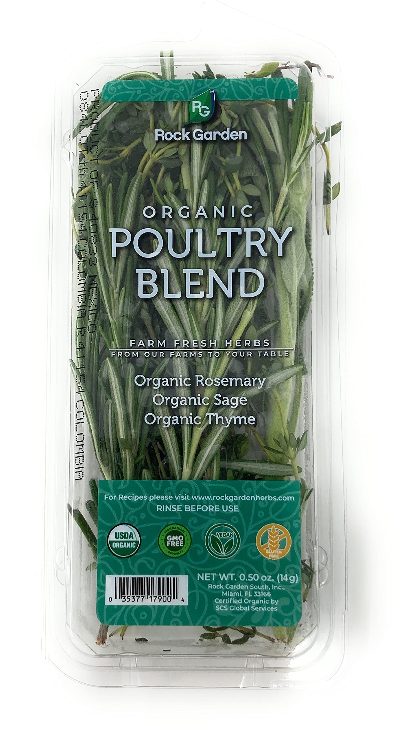 Rock Garden Organic Poultry Blend, 0.5 OZ