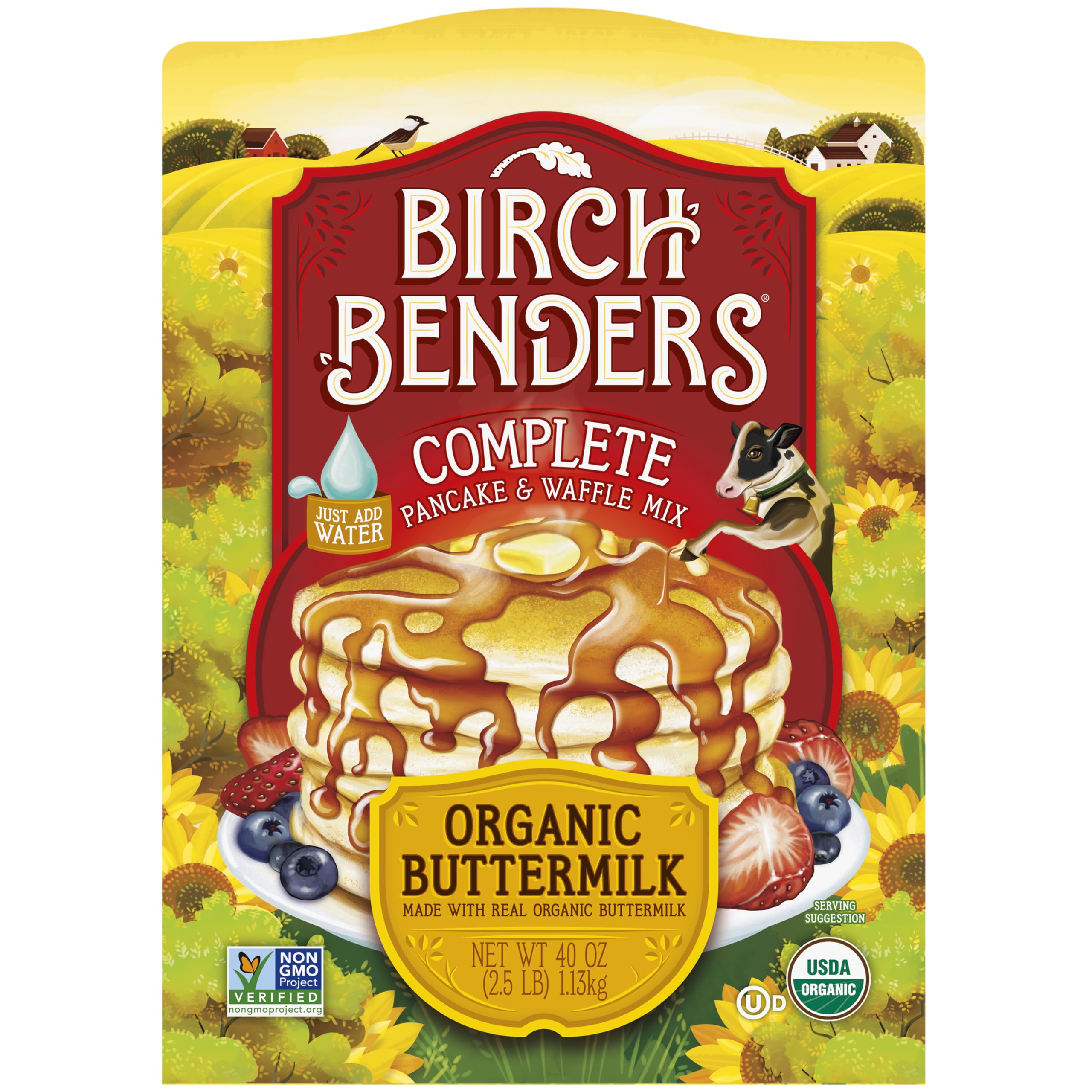 Birch Benders Organic Buttermilk Pancake Mix, 40 OZ