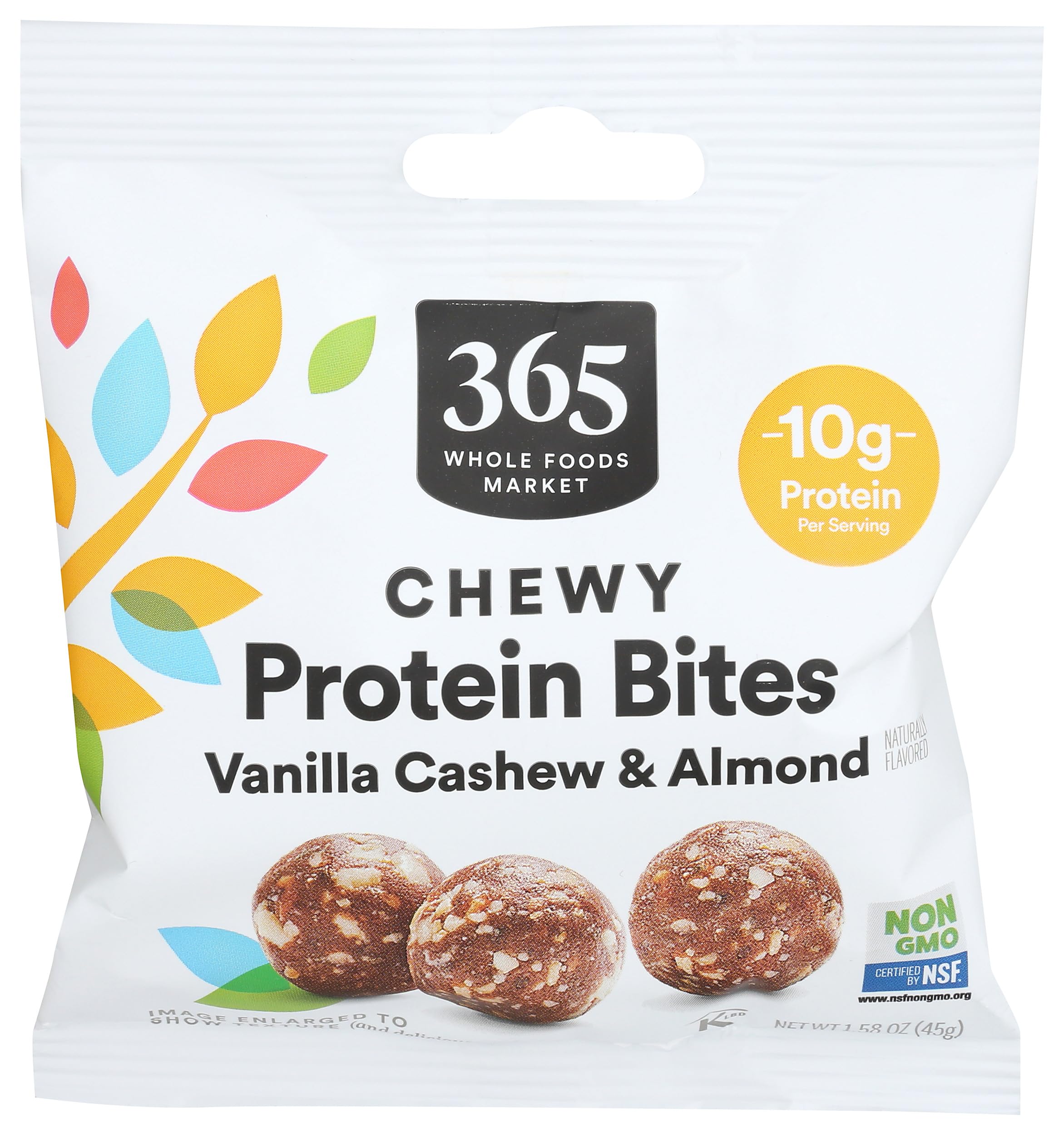 Chewy Protein Bites, Vanilla Cashew & Almond Flavor, Vegetarian,1.58 Ounce