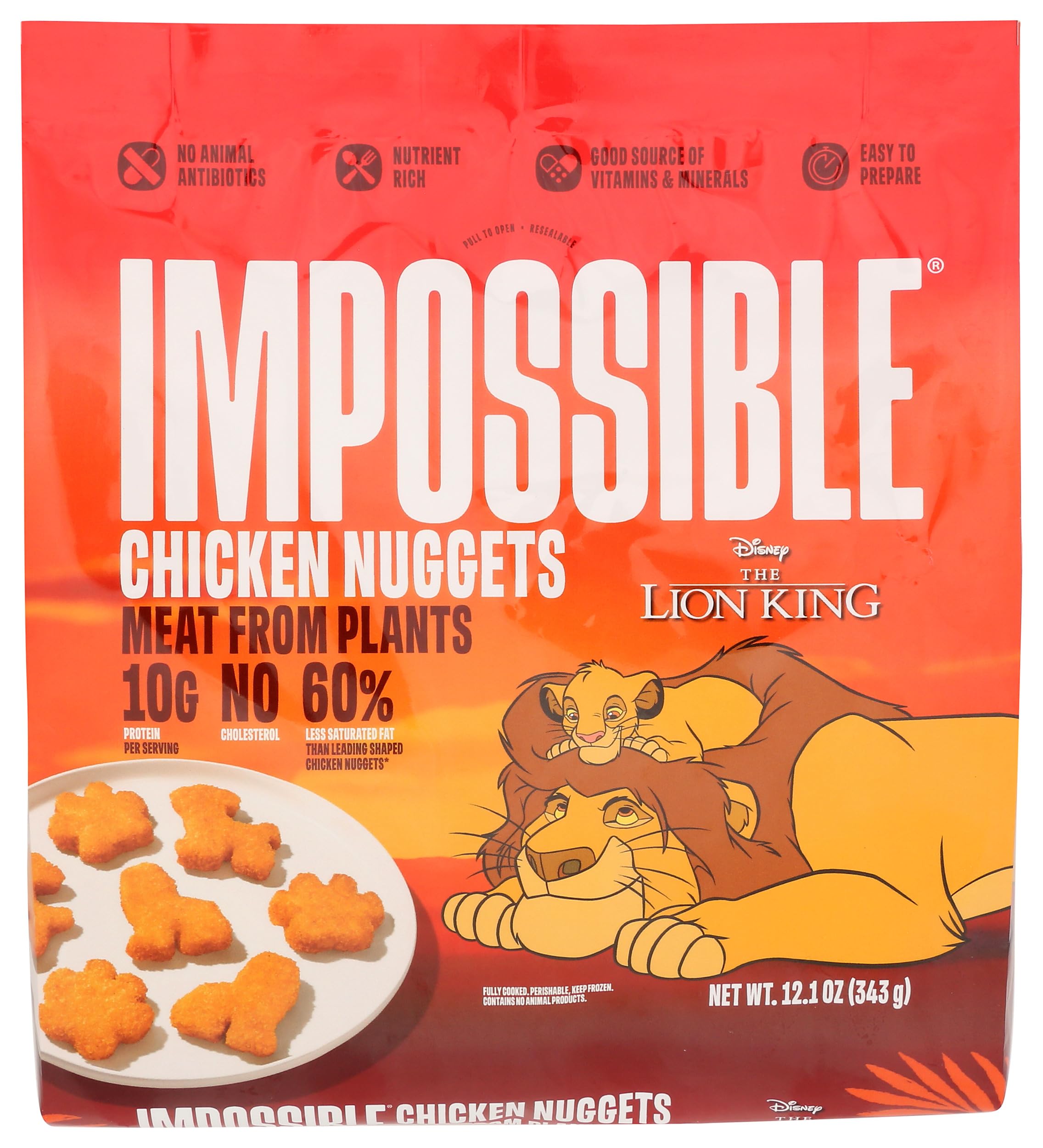 Impossible, Frozen Chicken Nuggets Plant Based, 12.1 Ounce