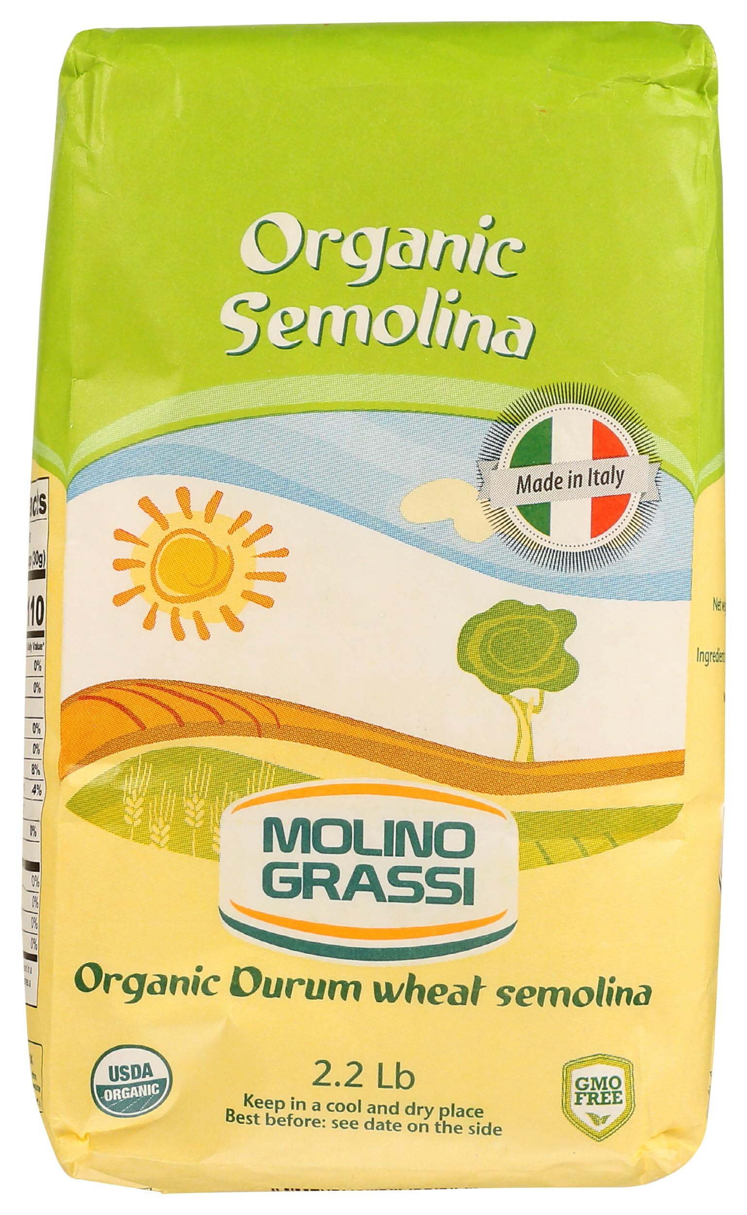 Molino Grassi Flour Semolina, 35.2 Ounce