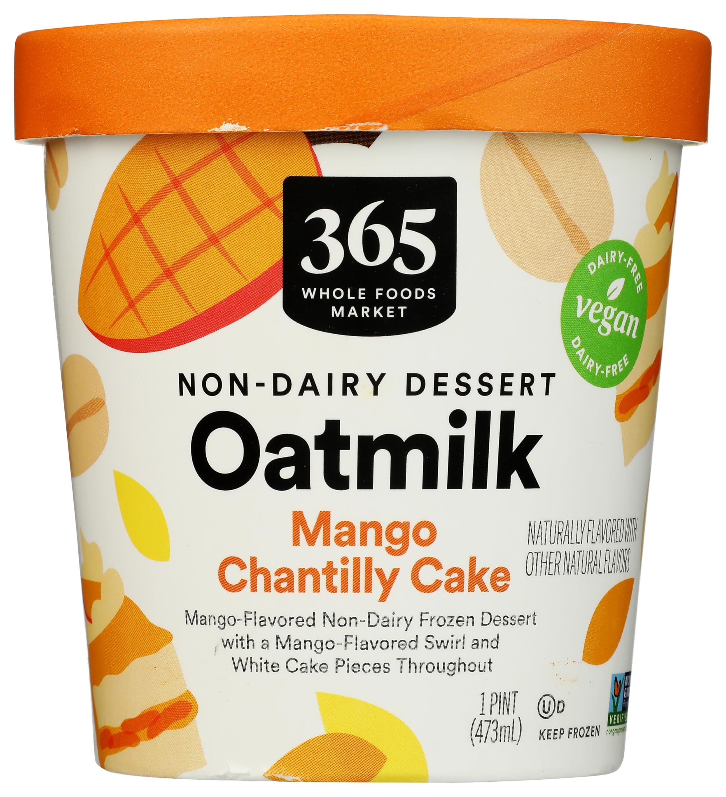 365 by Whole Foods Market Mango Chantilly Oat Milk Frozen Dessert, 1 PT