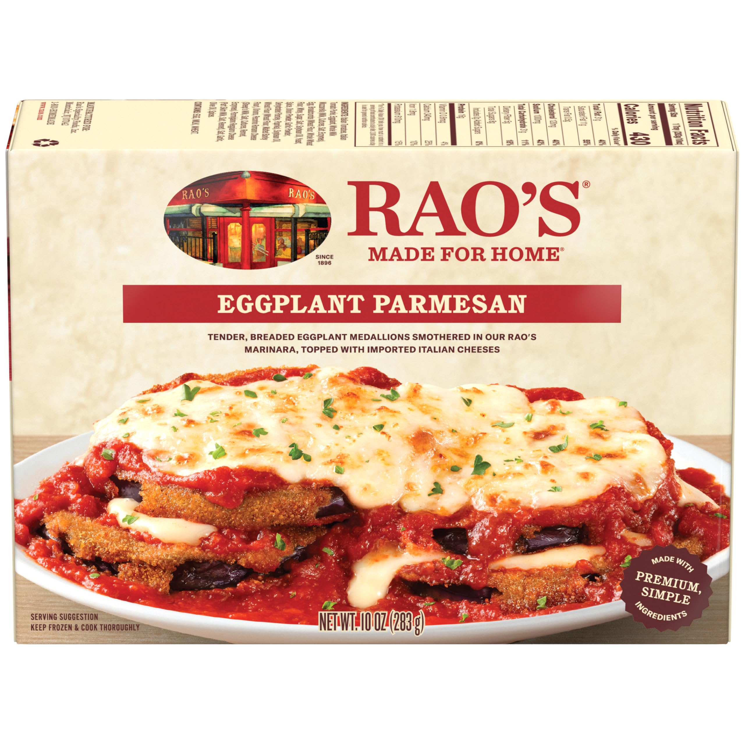 Rao's Homemade Raos Eggplant Parmesan, 10 OZ