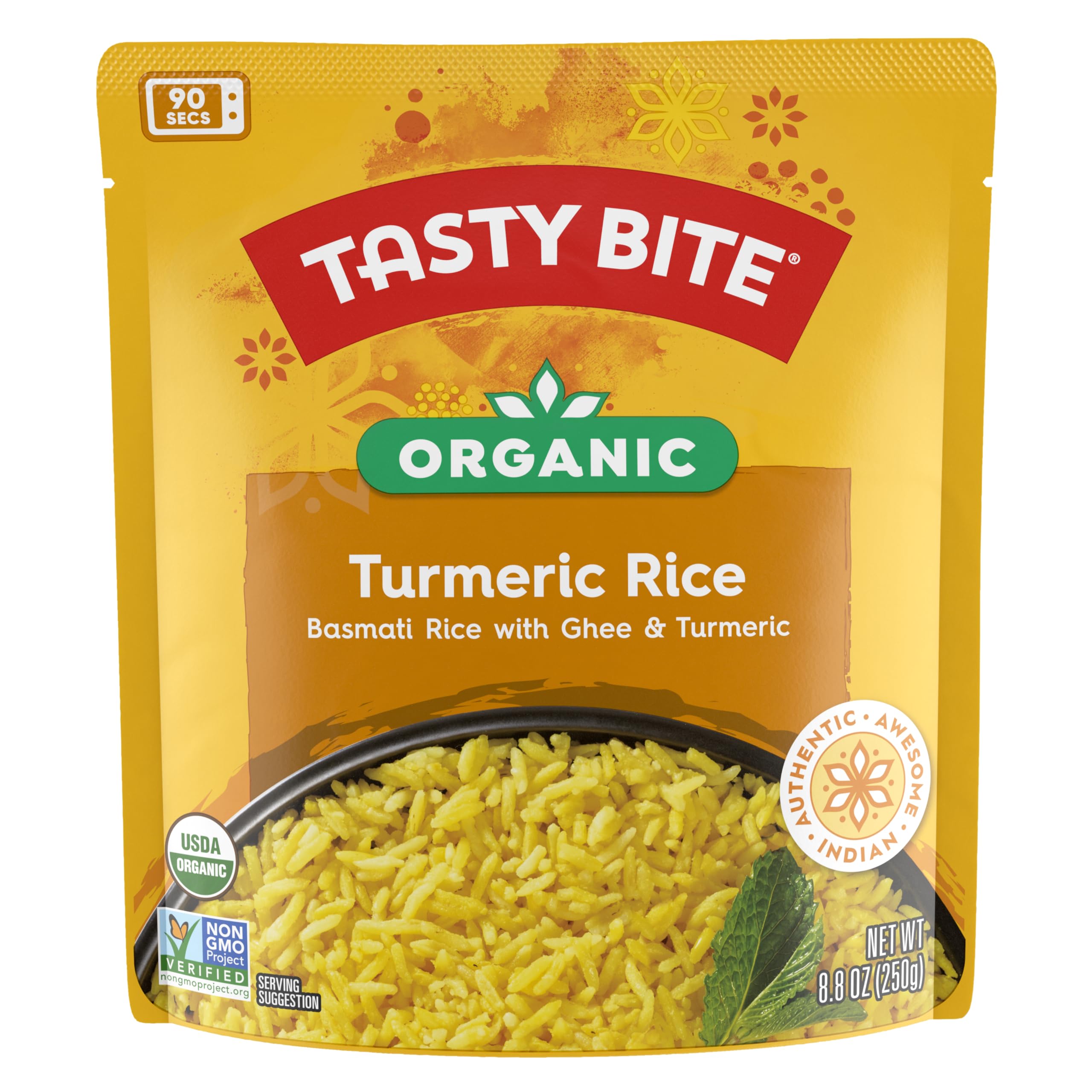 TASTYBITE Organic Turmeric Rice, 8.8 OZ