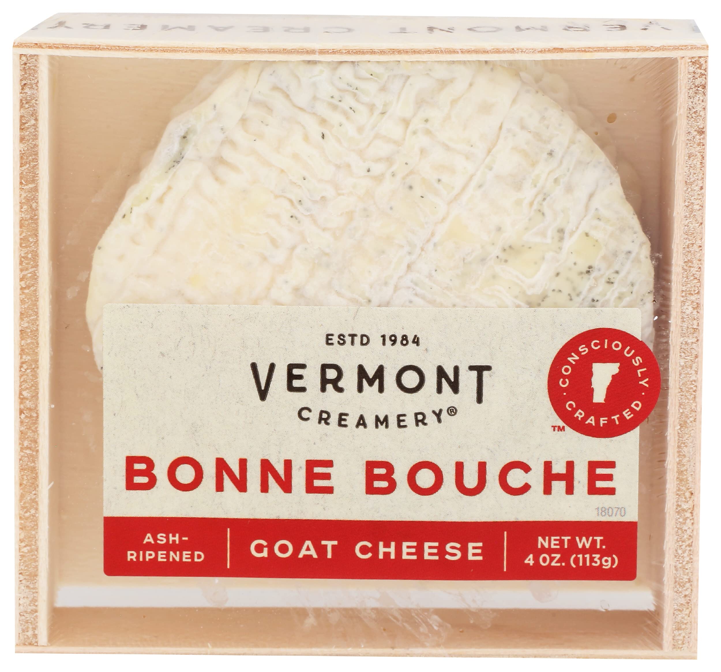 Vermont Creamery Bonne Buche Goat, 4 Ounce