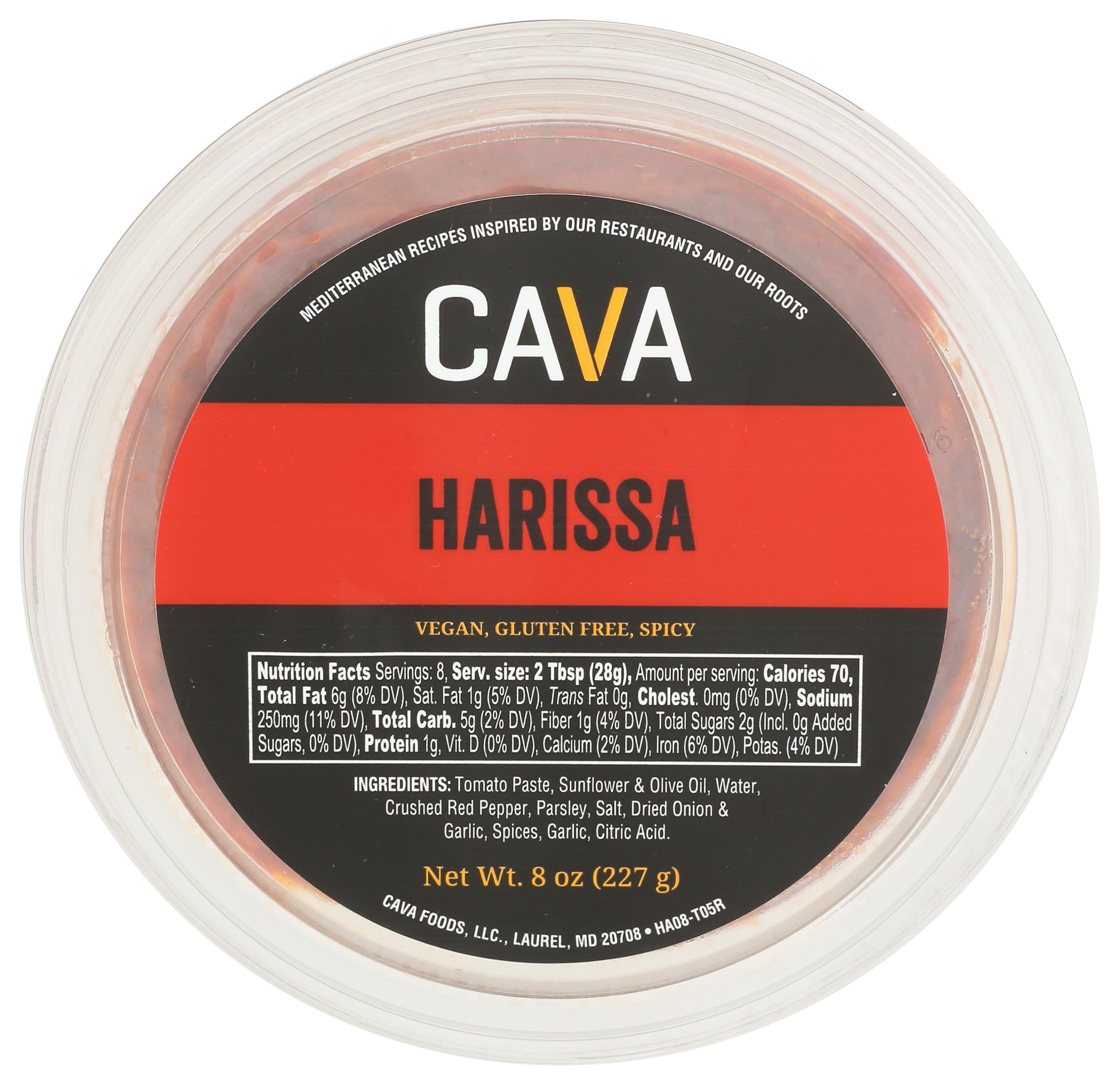 Cava Mezze CAVA Harissa, 8 OZ