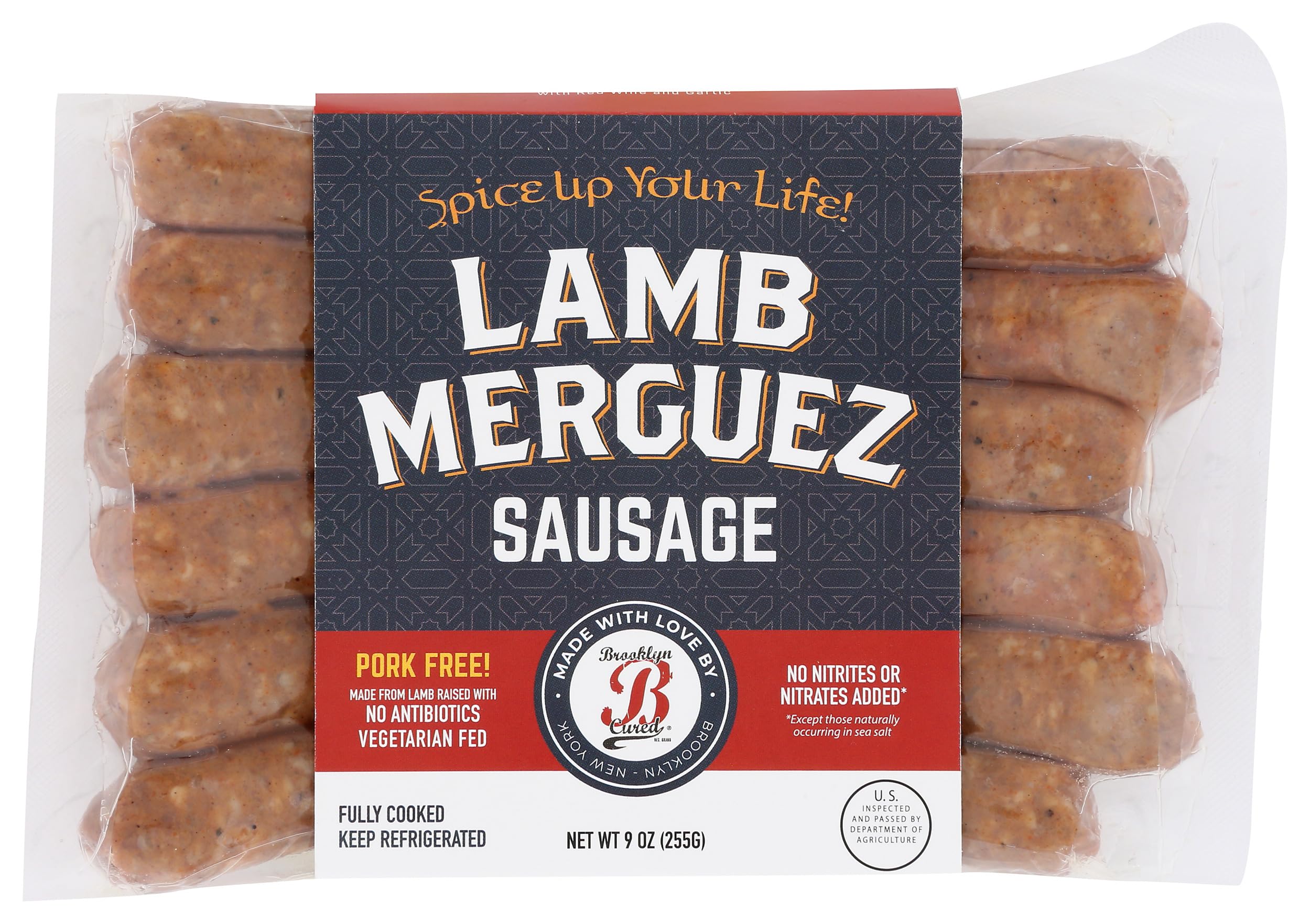 Brooklyn Cured Lamb Sausage Merguez, 9 Ounce