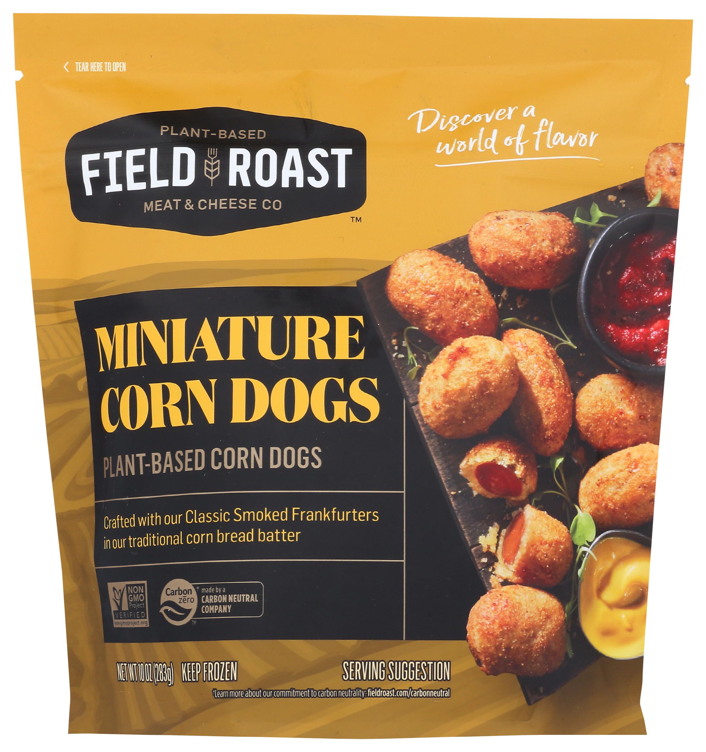 Vegan Mini Corn Dogs, 10 oz (Frozen)