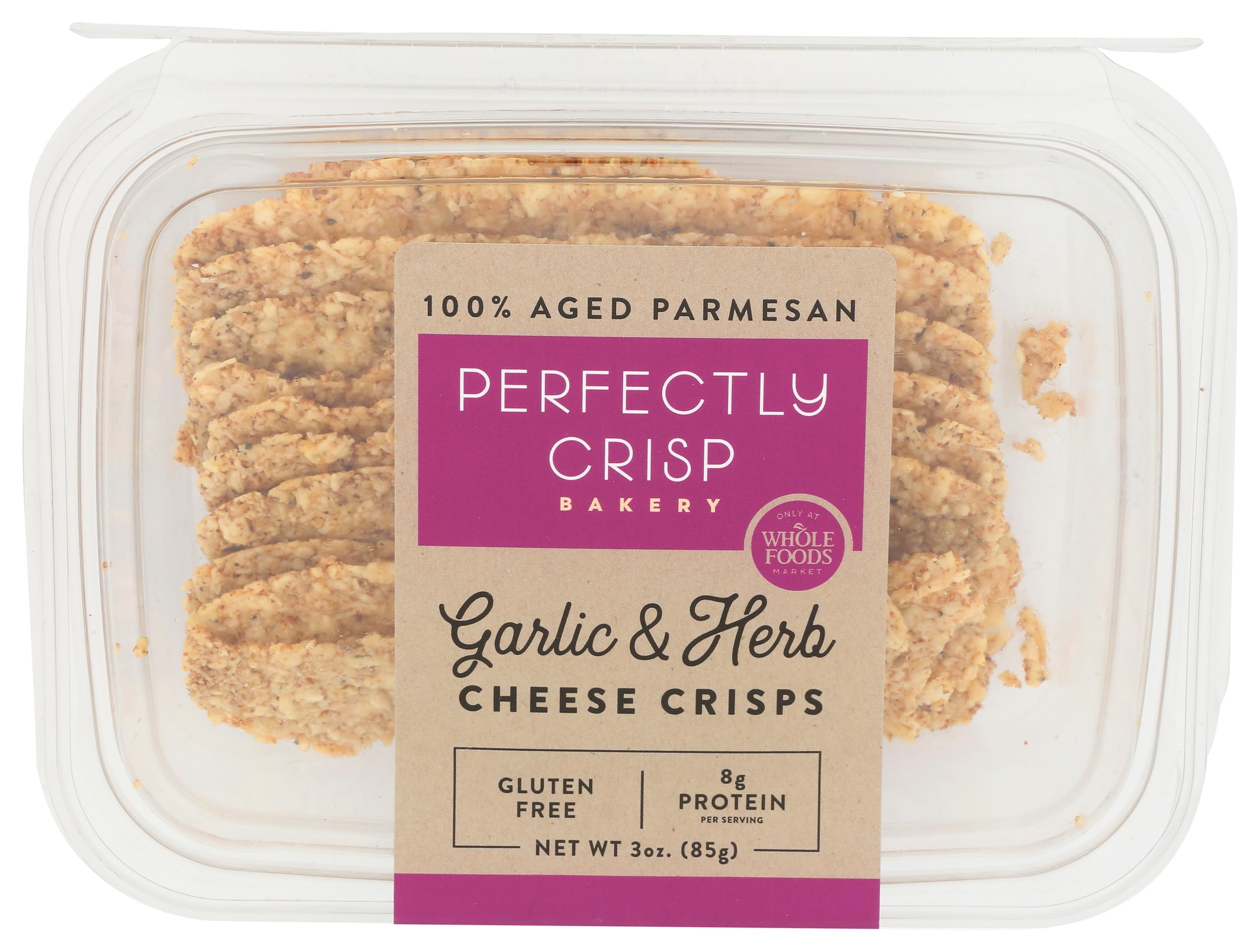 Perfectly Crisp, Crackers Crisps Cheese Garlic And Herb, 3 Ounce