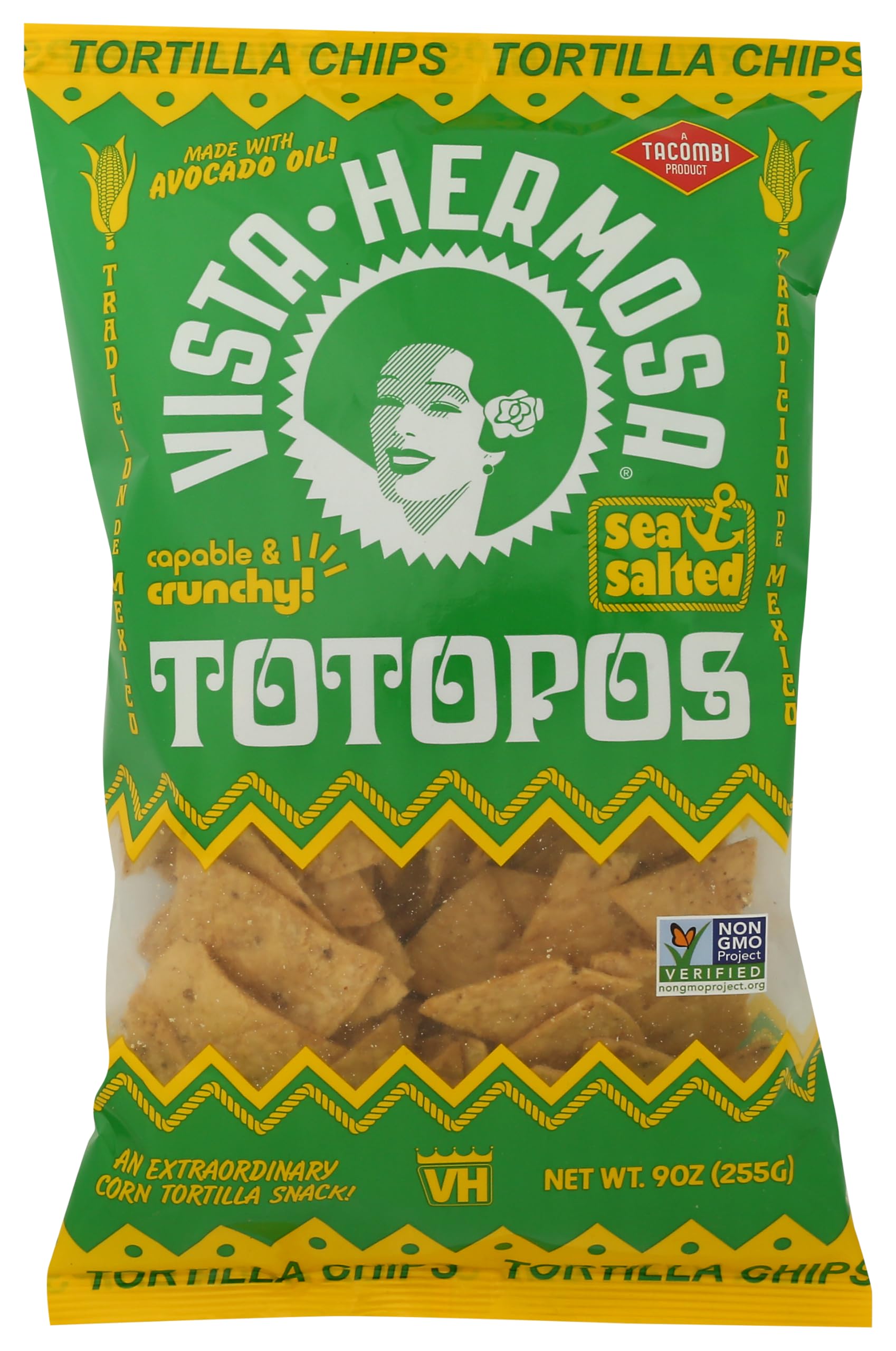 Vista Hermosa Sea Salt Totopos, 9 OZ