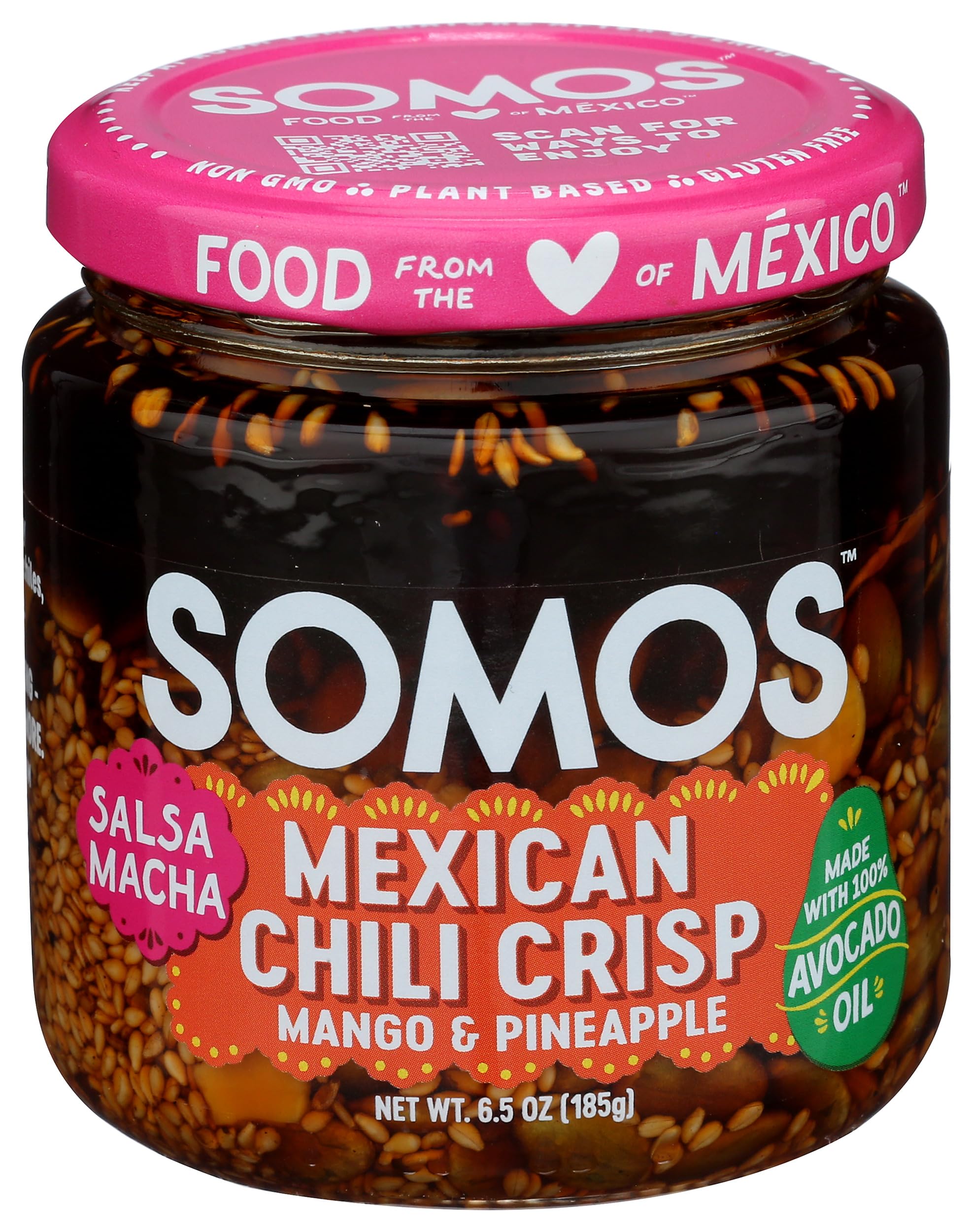 Somos, Chili Crisp Salsa Macha With Dried Fruit, 6.5 Ounce