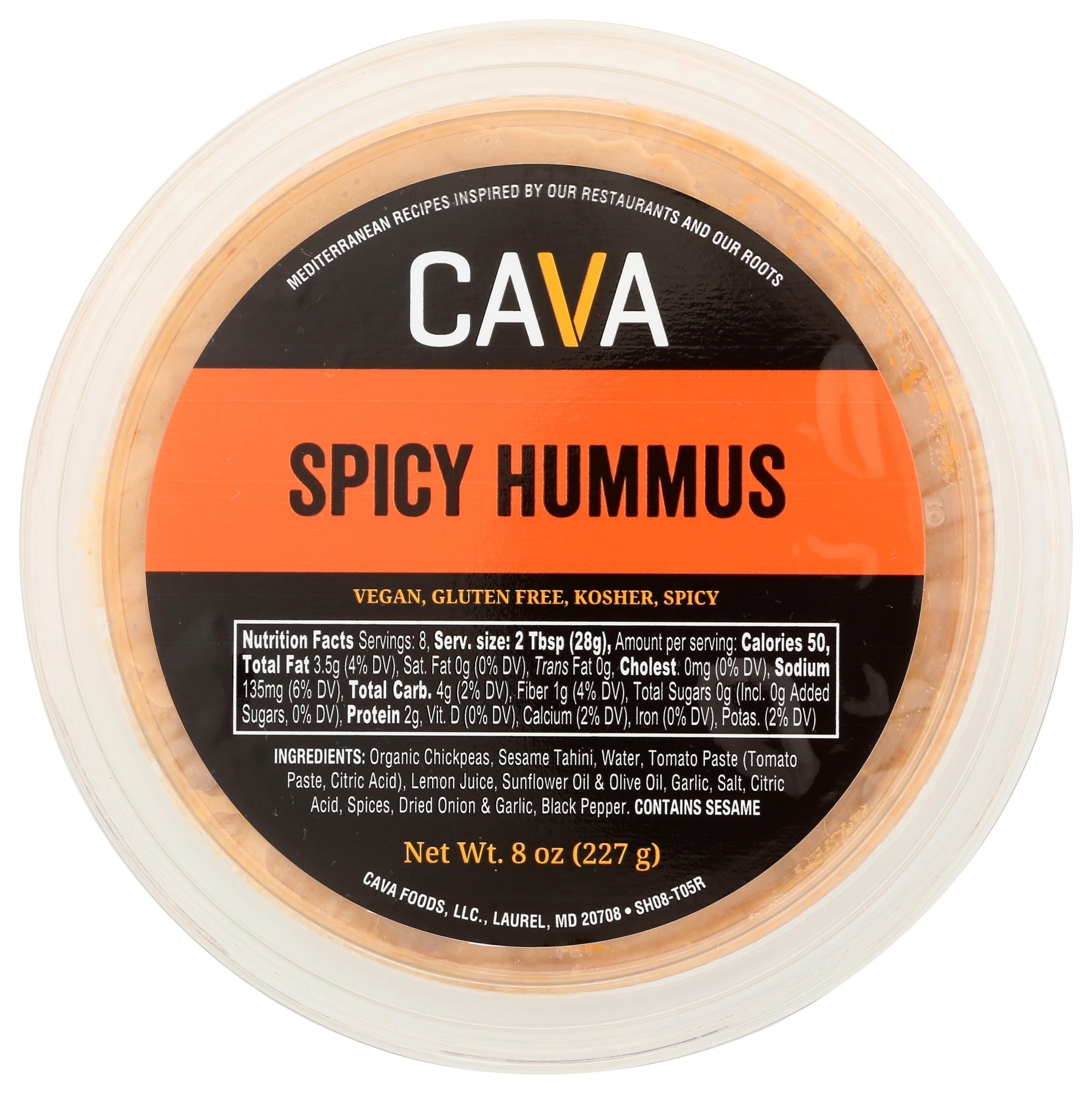 CAVA Spicy Hummus, 8 OZ
