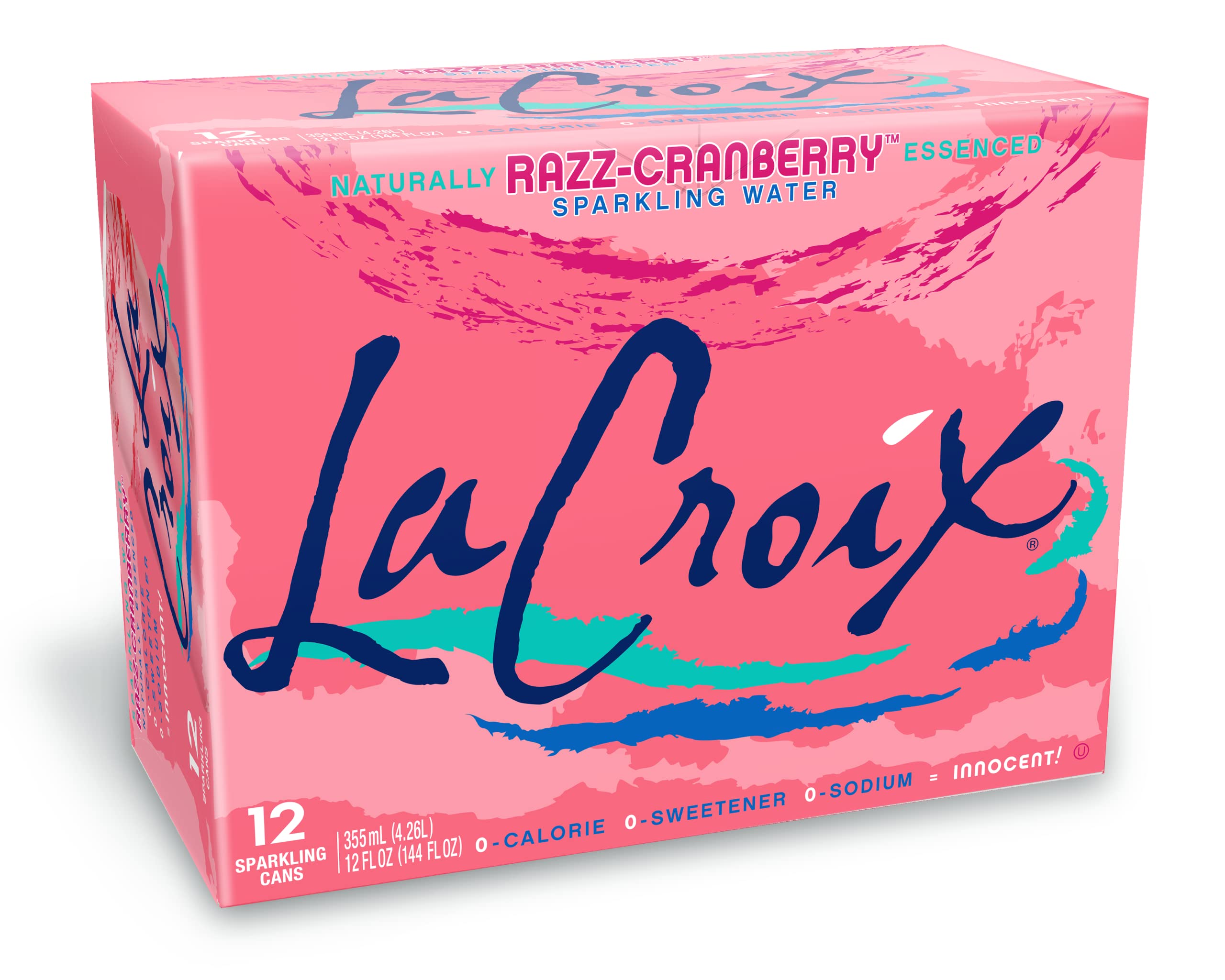 La Croix Sparkling Water, Razz-Cranberry, 12 Fl Oz (pack of 12)
