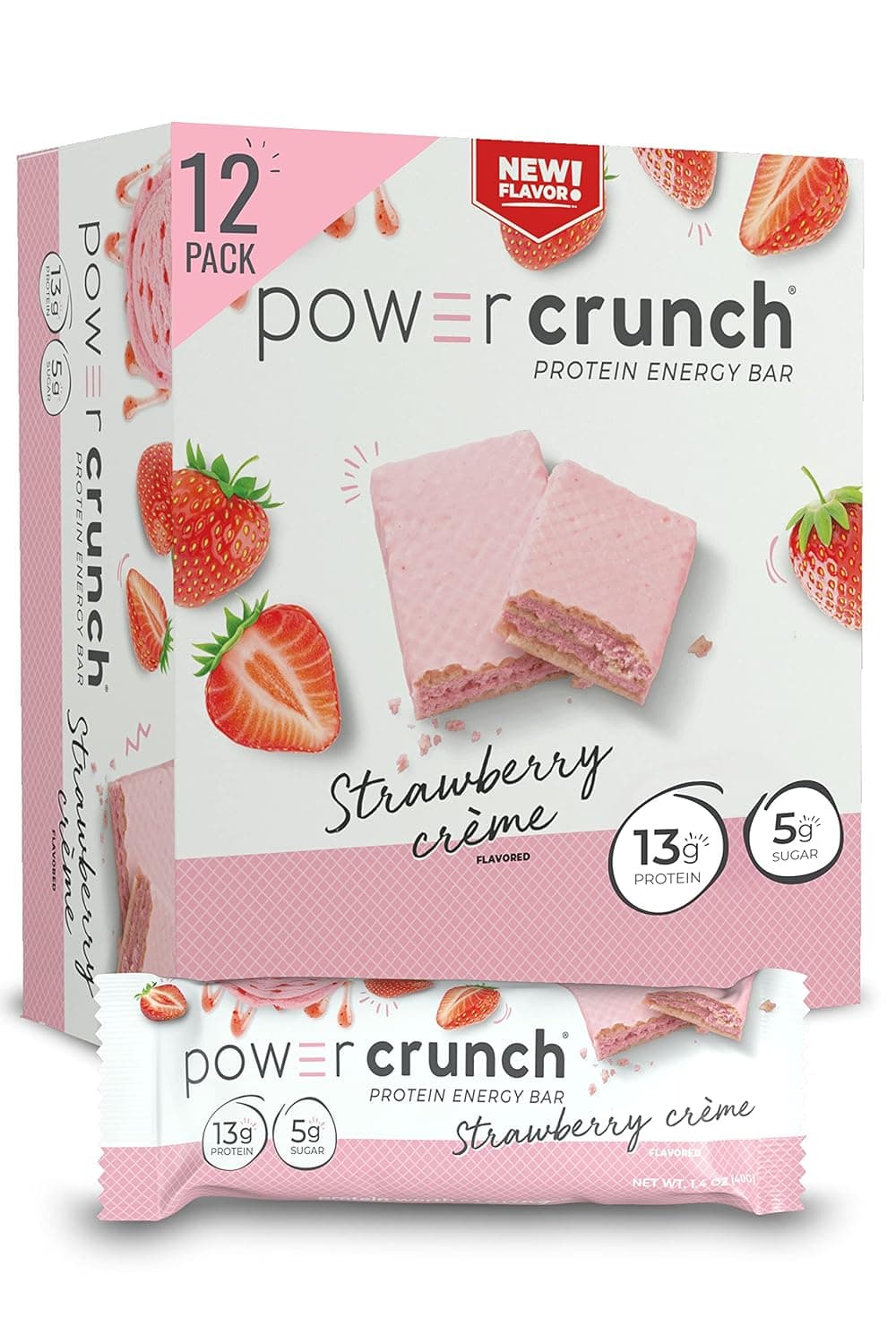 Power Crunch Protein Wafer Bars (Strawberry Crème)