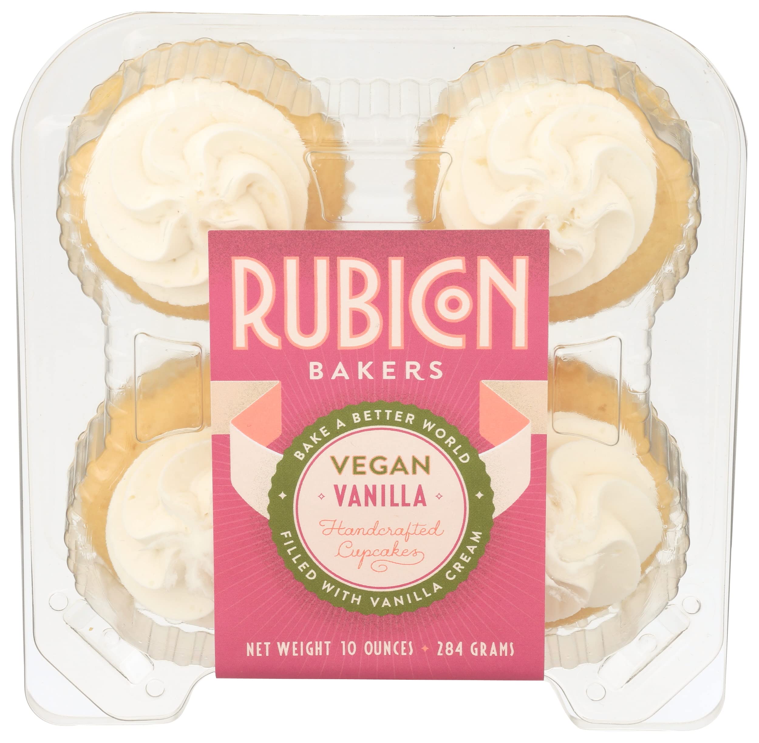 Cupcake Vanilla Vegan 4 Count, 10 Ounce
